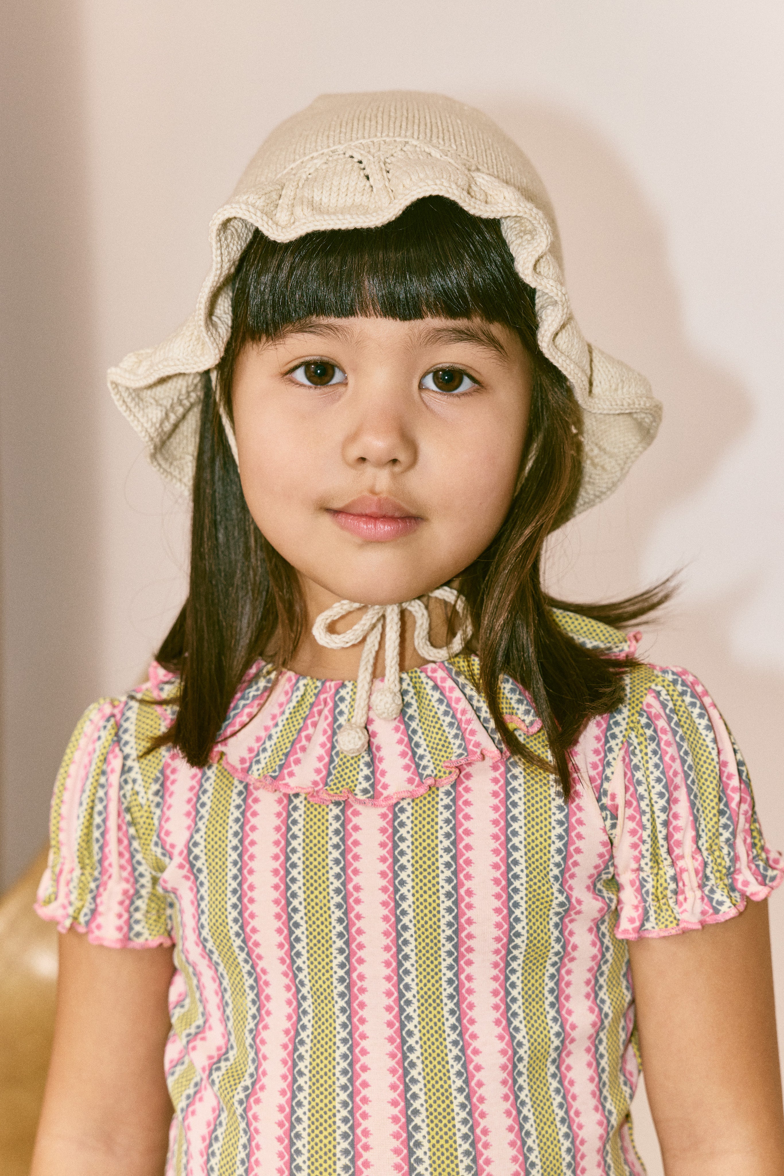 Misha & Puff  BALLOON SLEEVE PALOMA TEE  AURA VAQUERO STRIPE  26ss Drop2