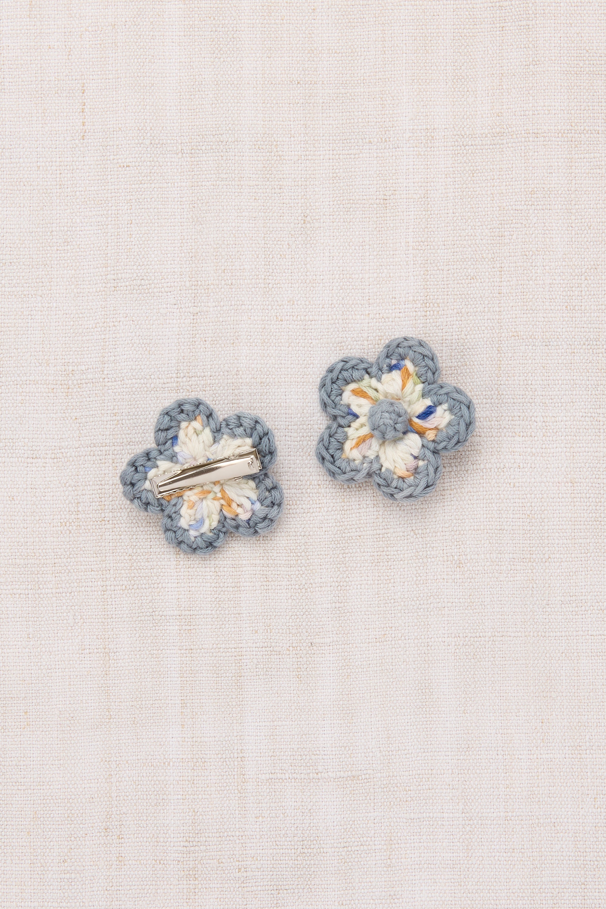 Misha & Puff MEDIUM FLOWER CLIP SET SEASHORE CONFETTI 26ss Drop2