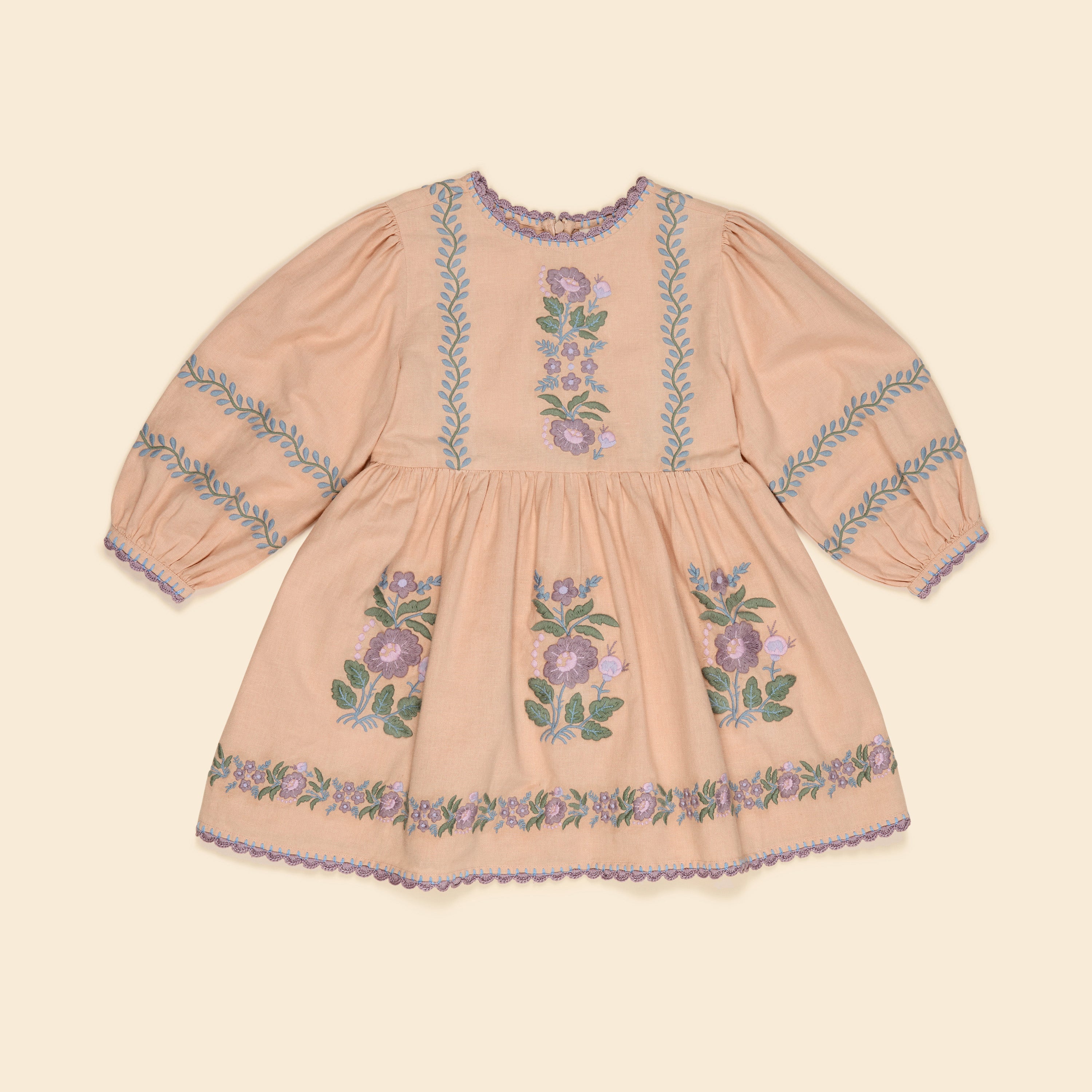 APOLINA PENELOPE DRESS - DRIED ROSE