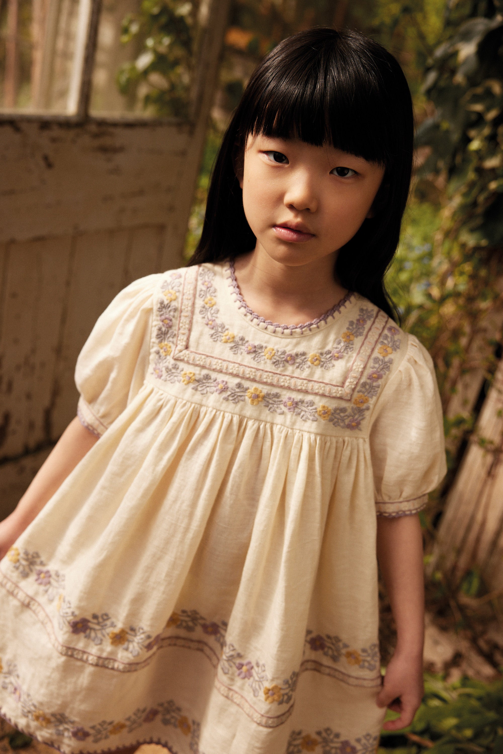 APOLINA  PATSY RIBBONS DRESS  CREAM　