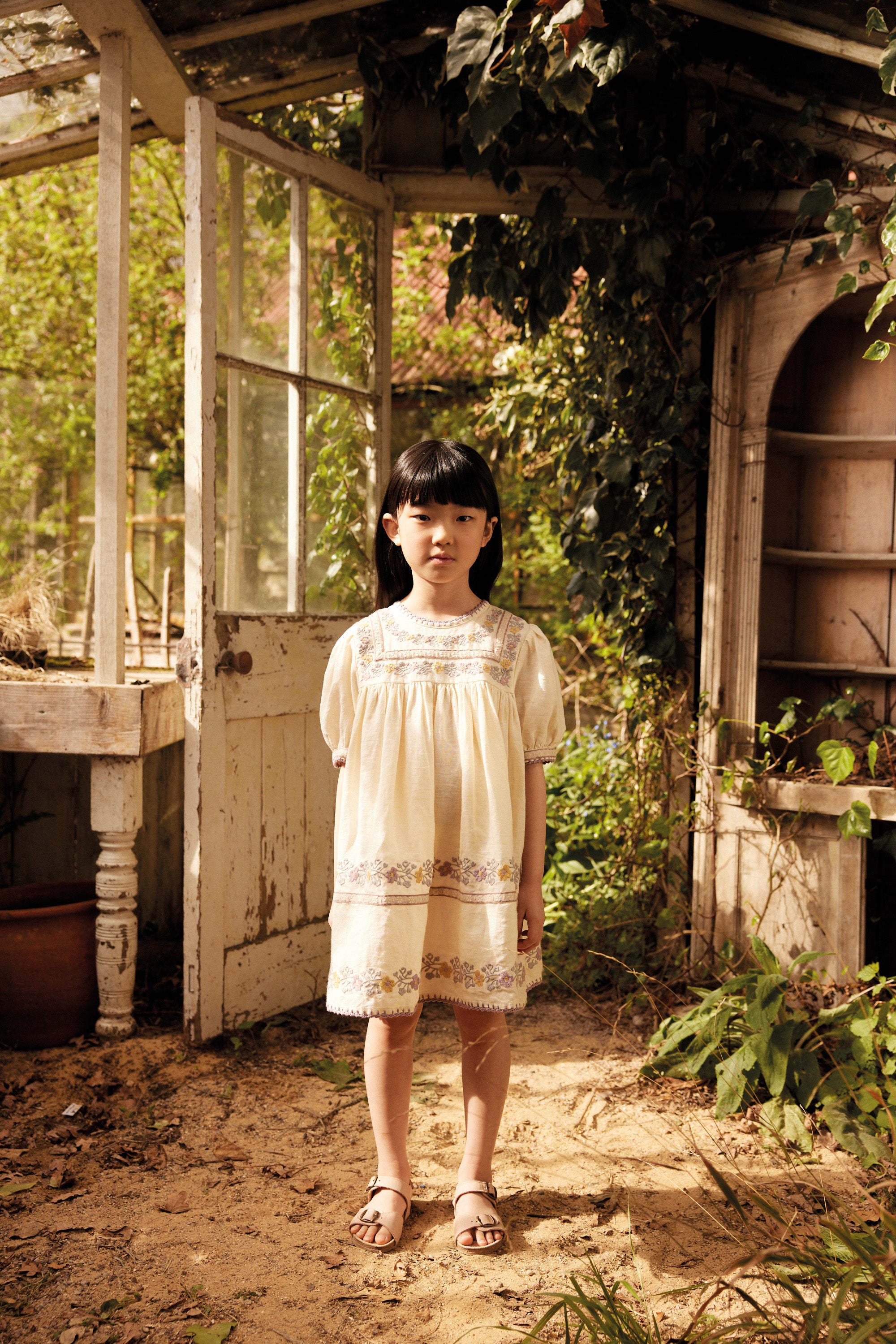 【新品】Apolina PATSY RIBBONS DRESS APOLINA PATSY RIBBONS DRESS CREAM