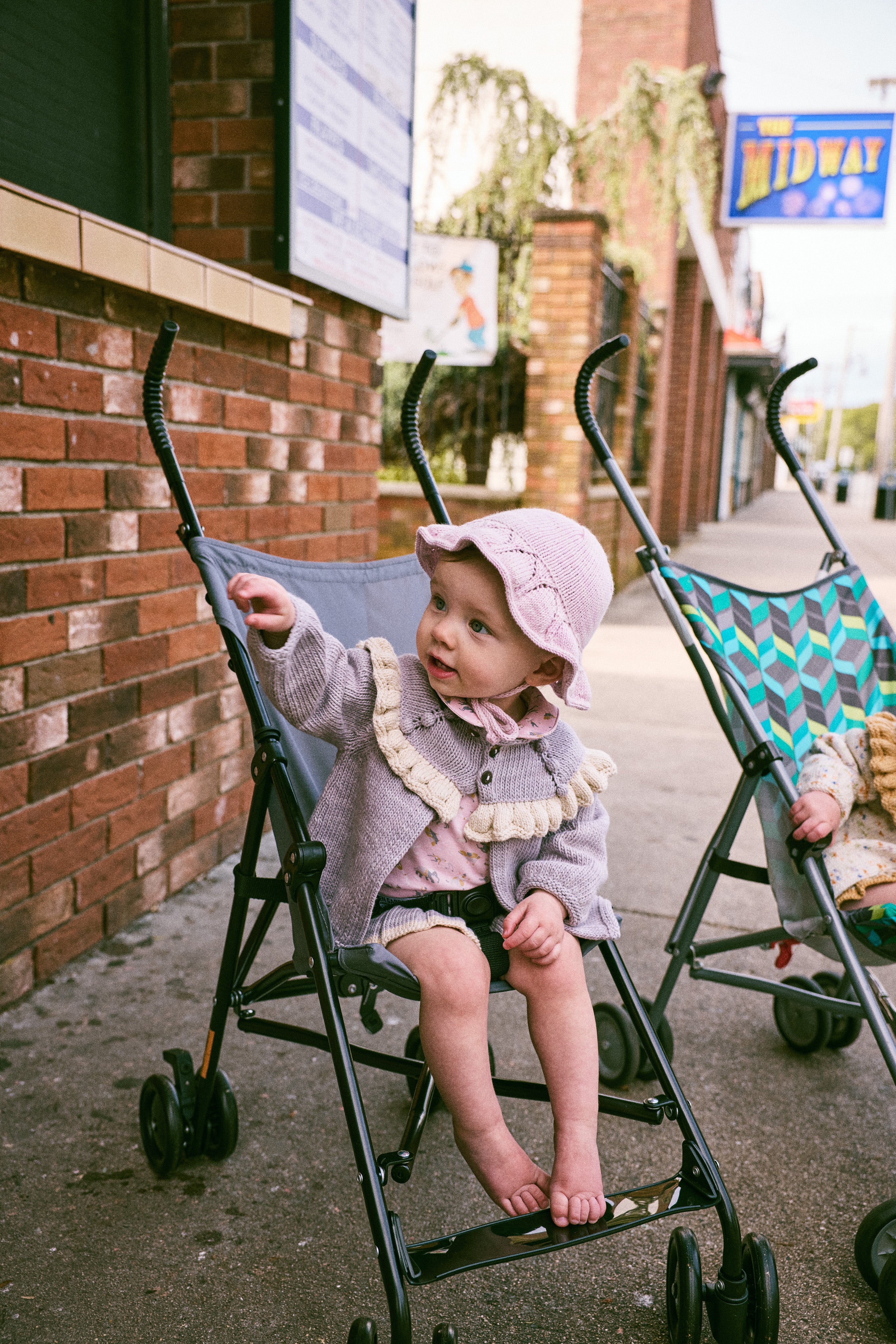 Misha & Puff　BABY STARLING SUNHAT  MIST  26ss Drop1