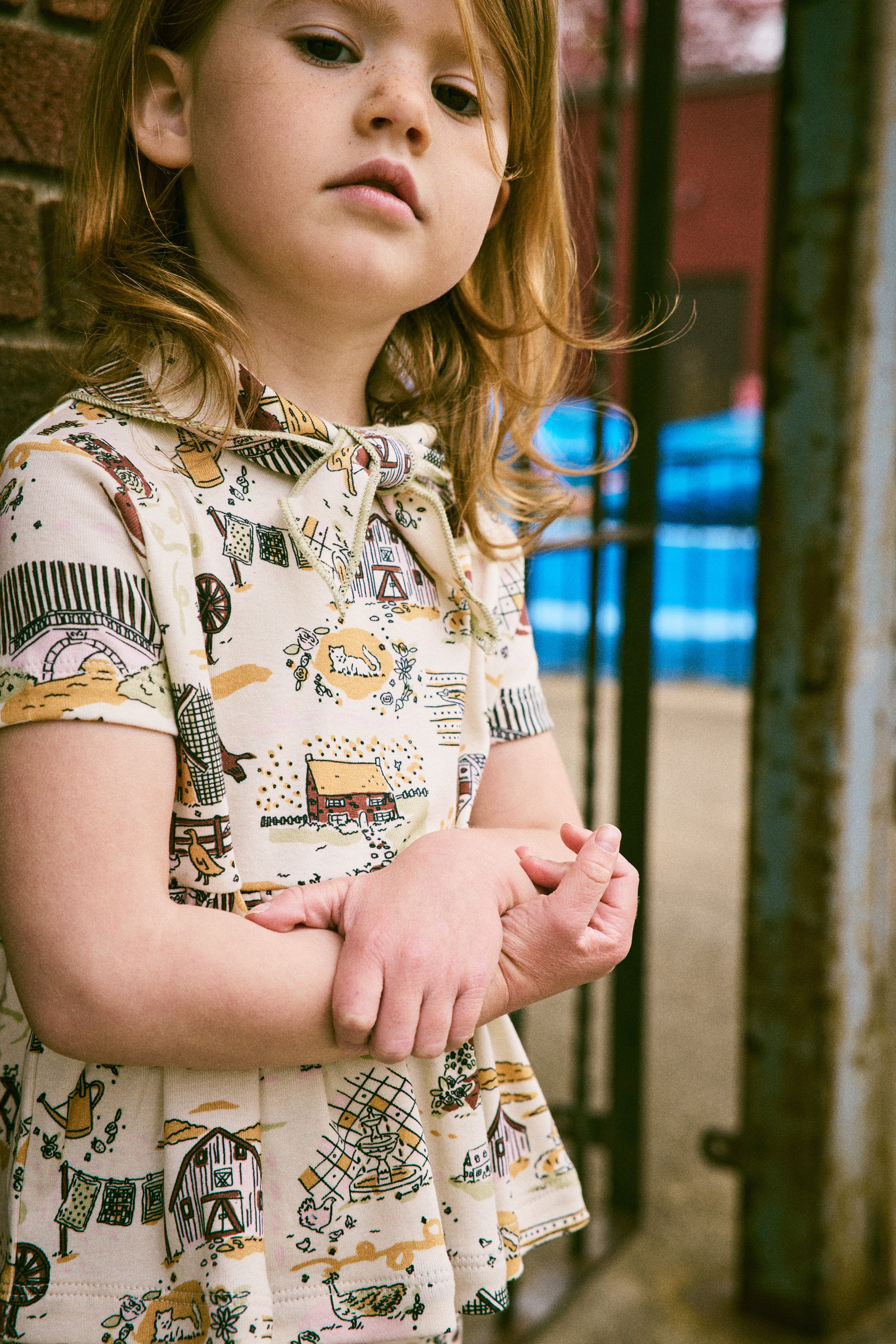 Misha & Puff  SCOUT PEPLUM TOP  MARZIPAN STORYLAND  26ss Drop2