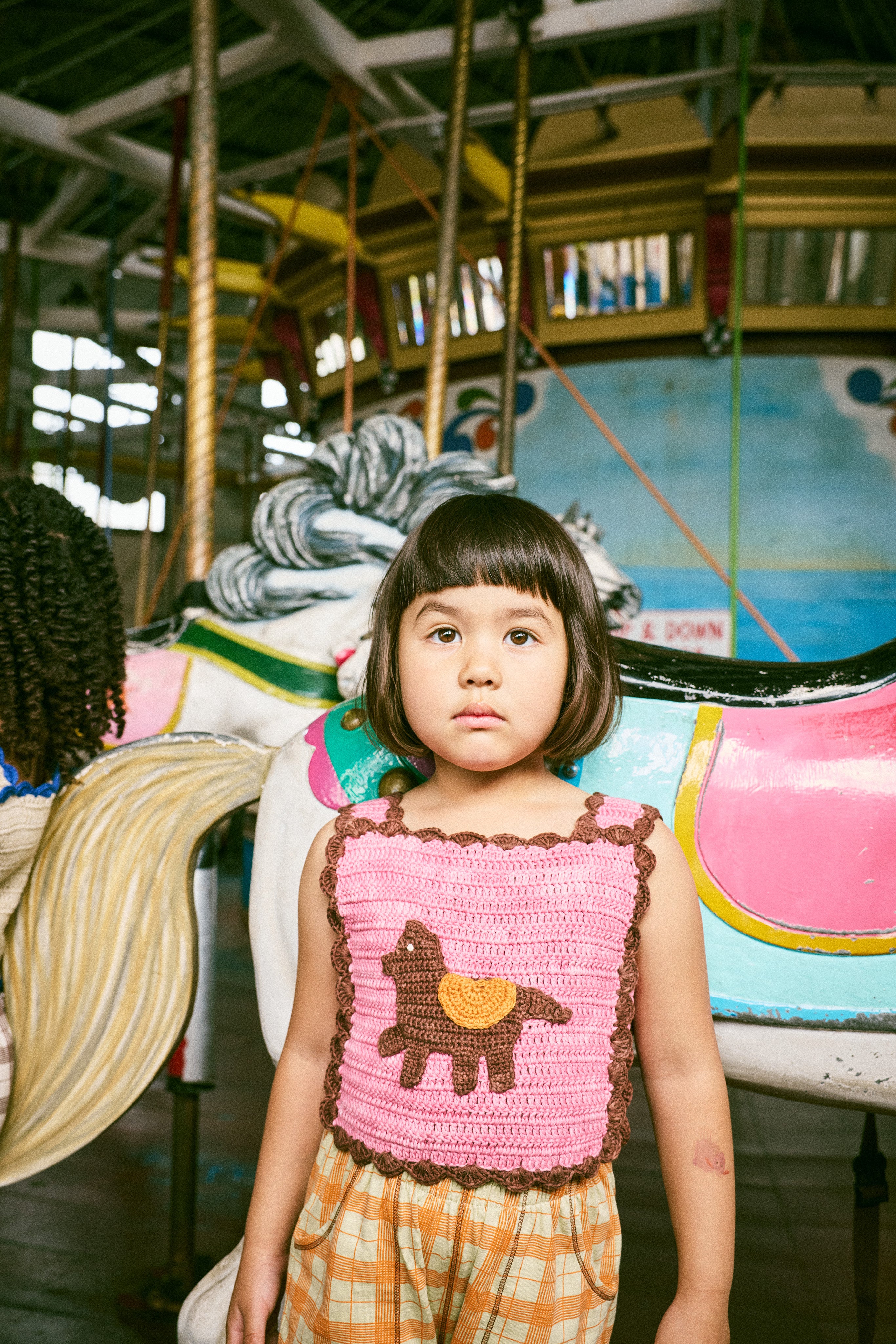 Misha & Puff CROCHET HORSE TOP AZALEA 26ss Drop2