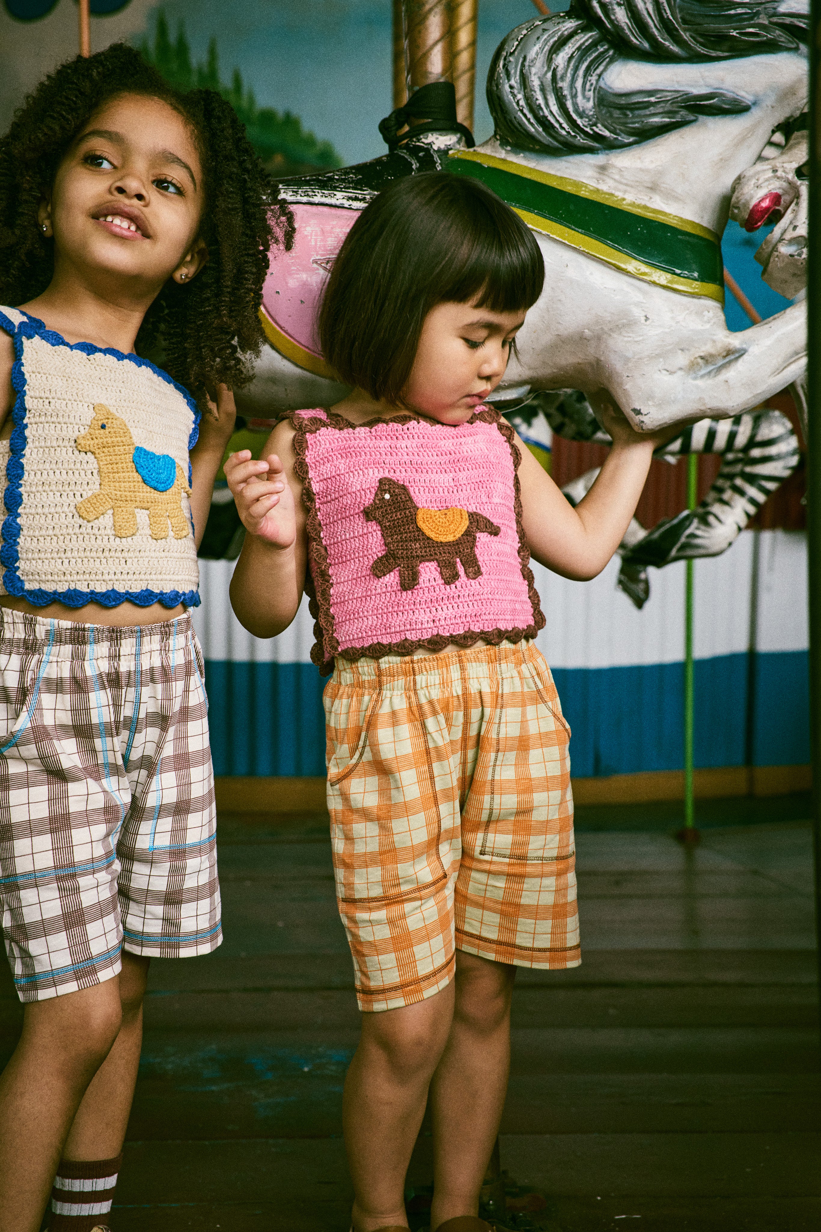 ・Misha & Puff  CROCHET HORSE TOP  MARZIPAN  26ss Drop2