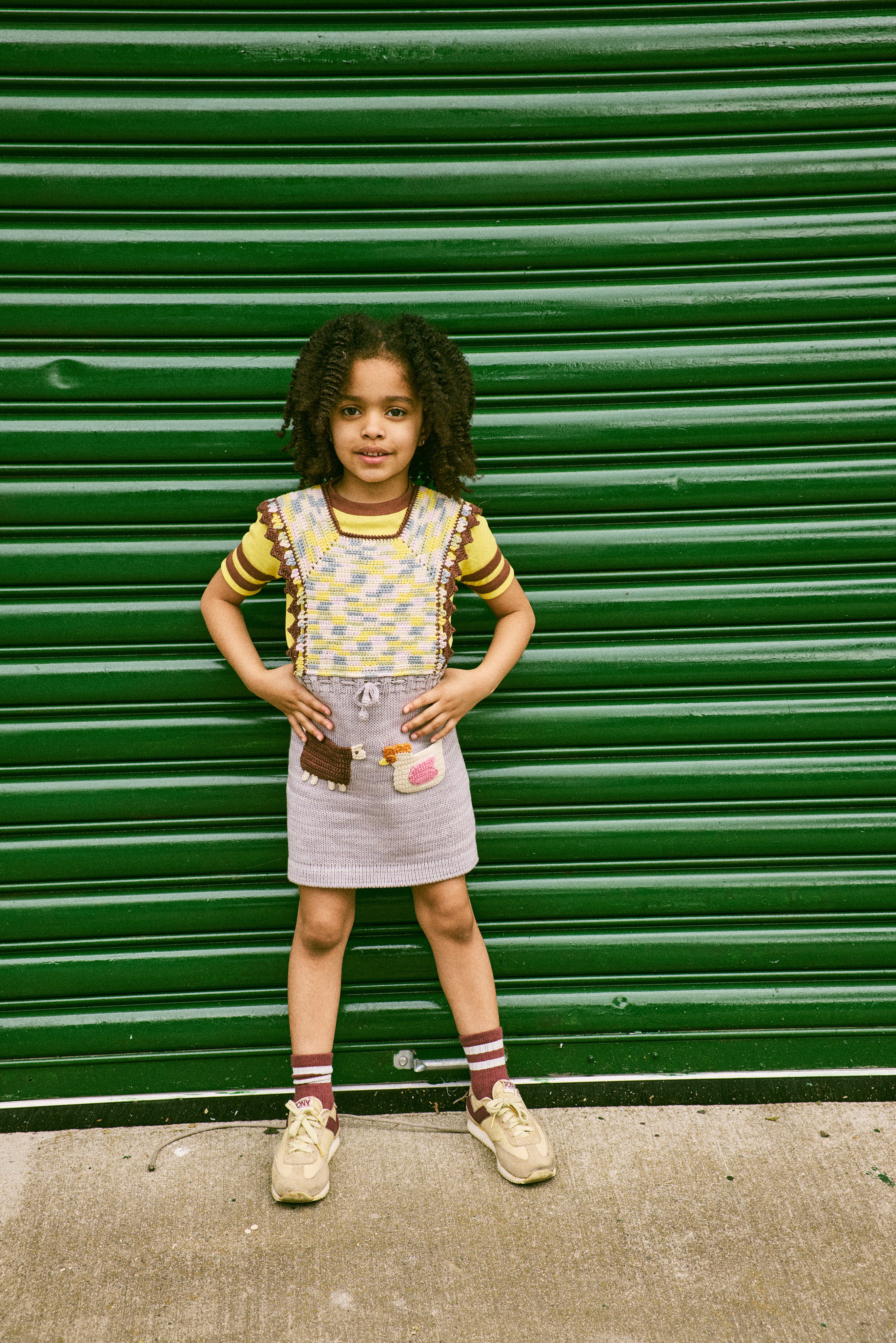 Misha & Puff　FARM TOPANGA PINAFORE   MIST  26ss Drop1