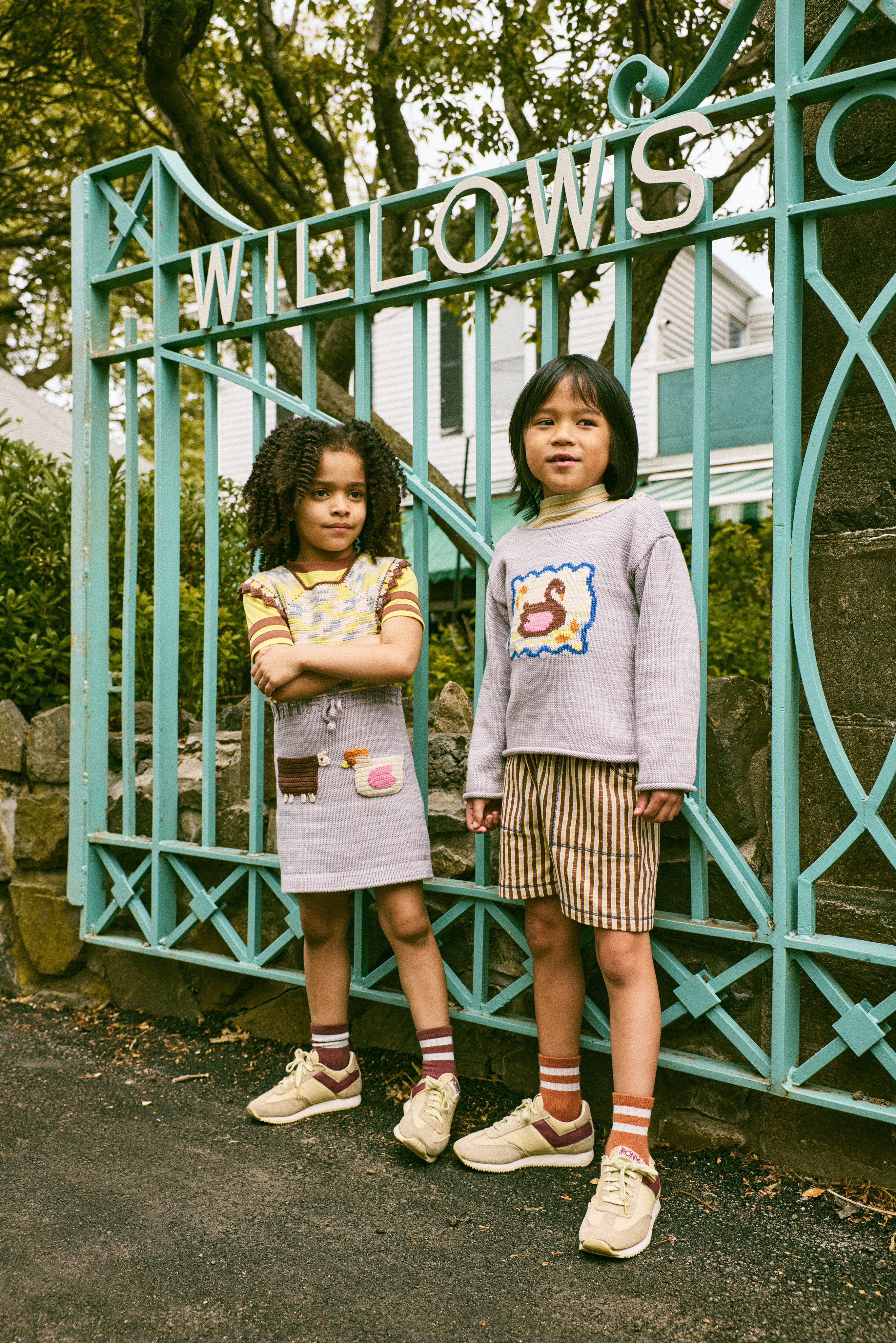 Misha & Puff FARM TOPANGA PINAFORE MIST 26ss Drop1