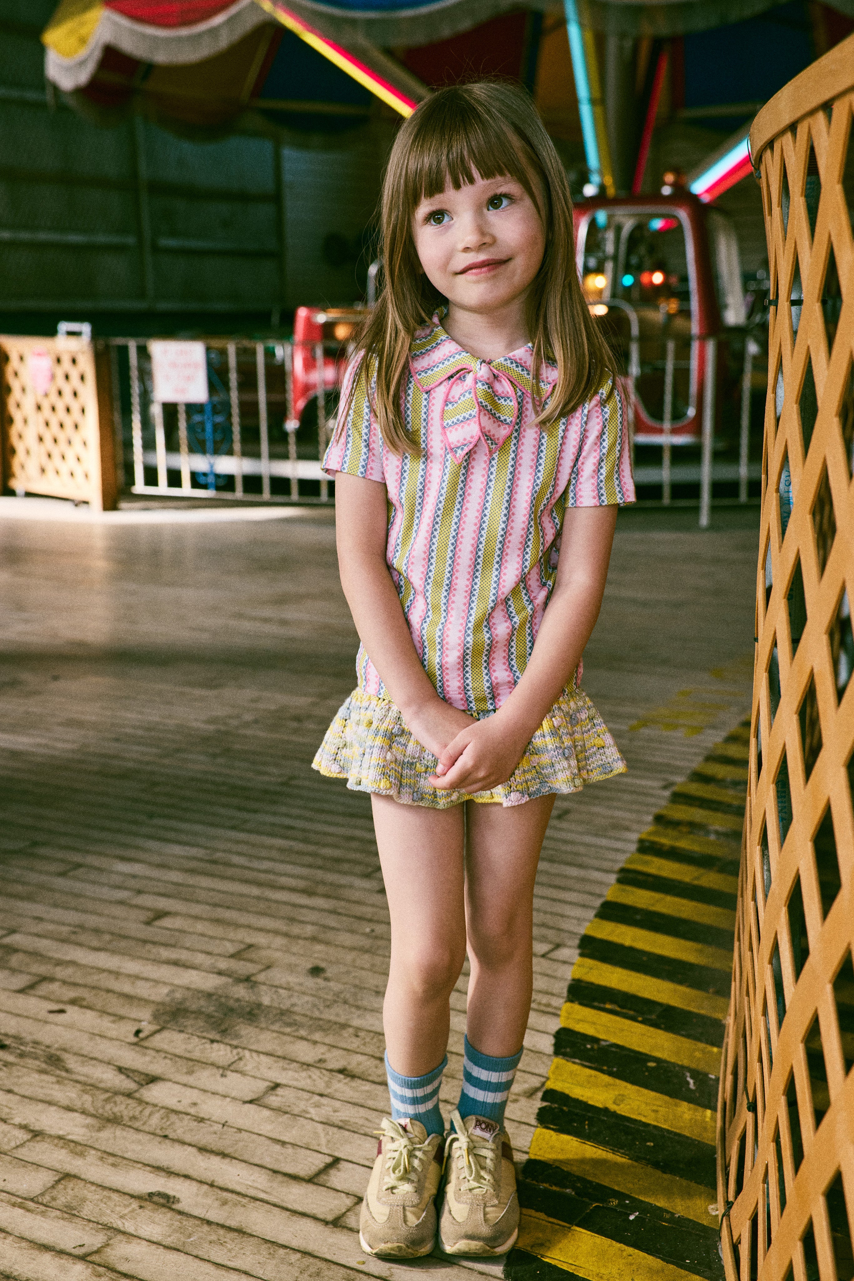 Misha & Puff EYELET POPCORN SKATING SKIRT BUBBLE SPACE DYE 26ss Drop2