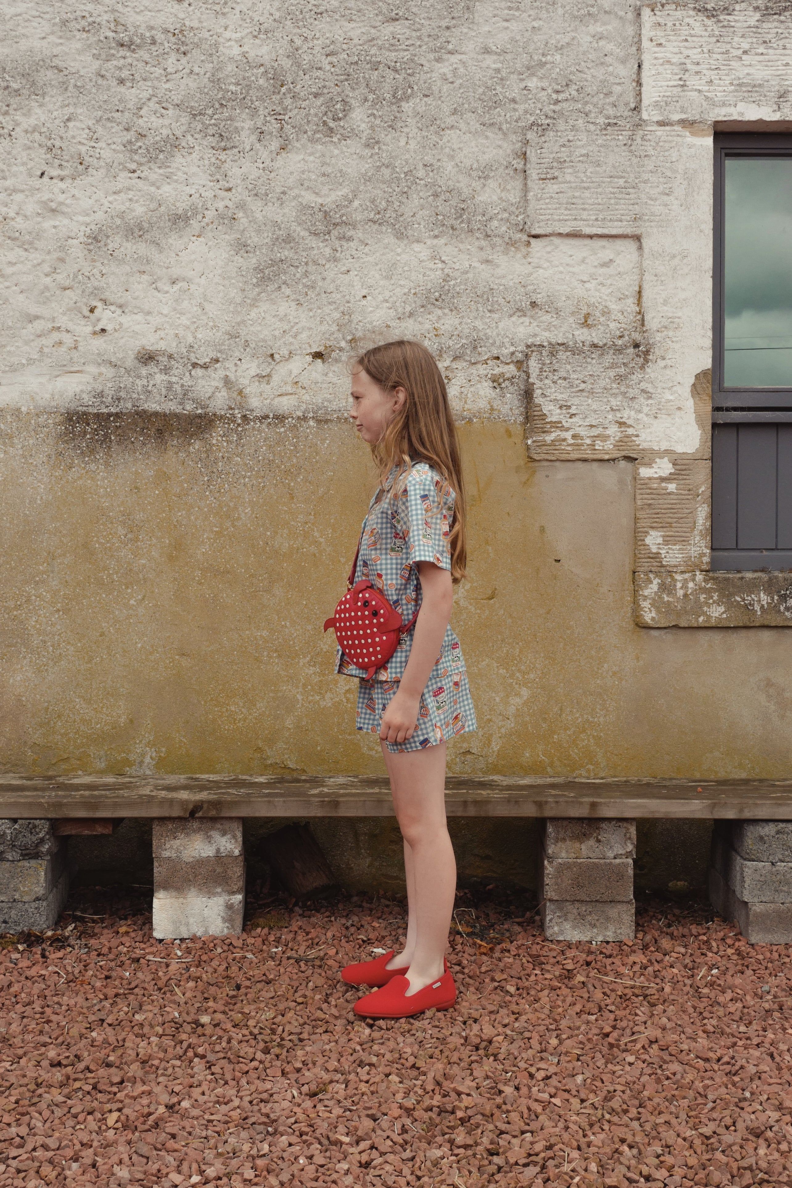 FISH & KIDS　BREAKFAST SHIRT  BLUE