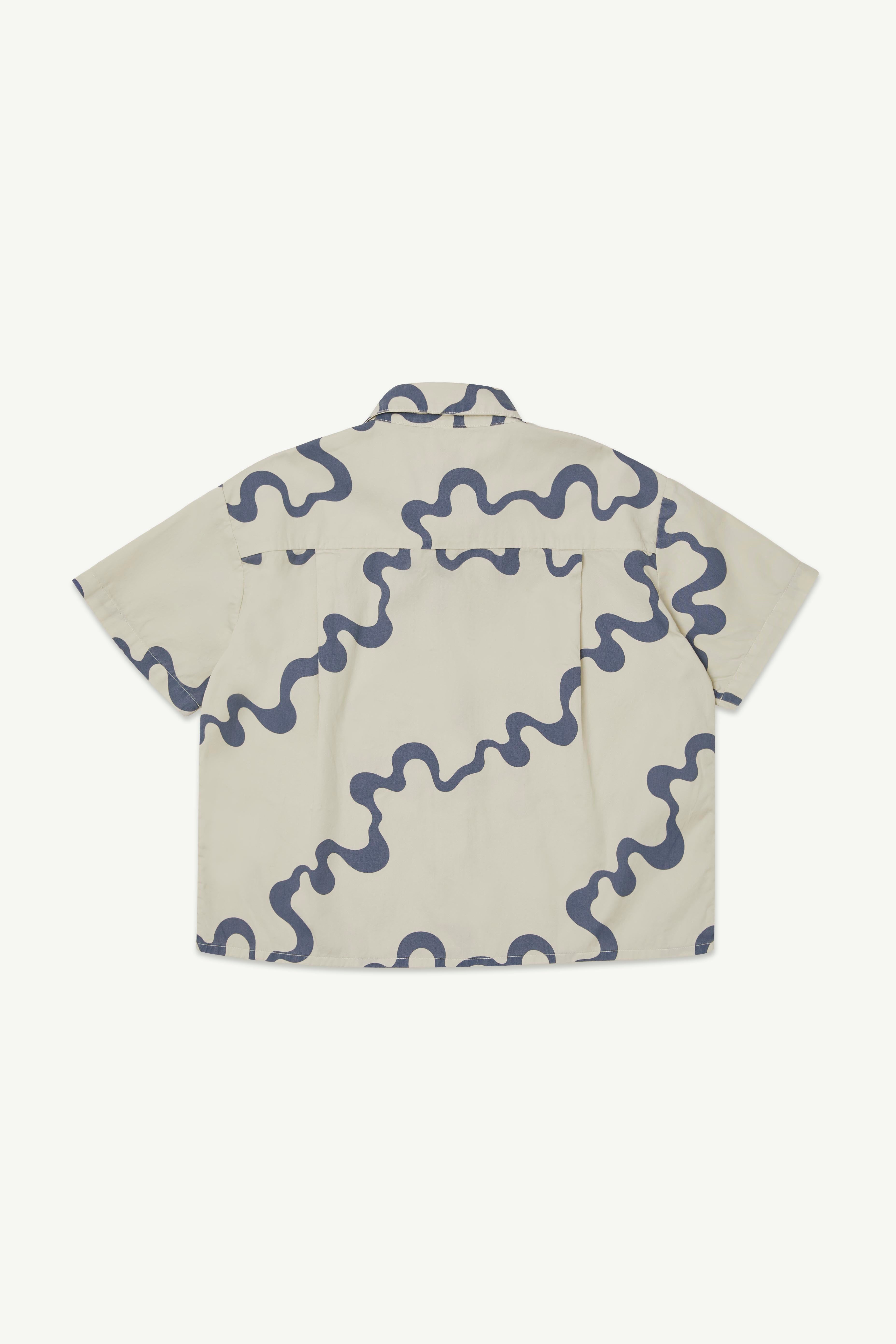 main story　Short Sleeve Shirt  Moonstruck Printed