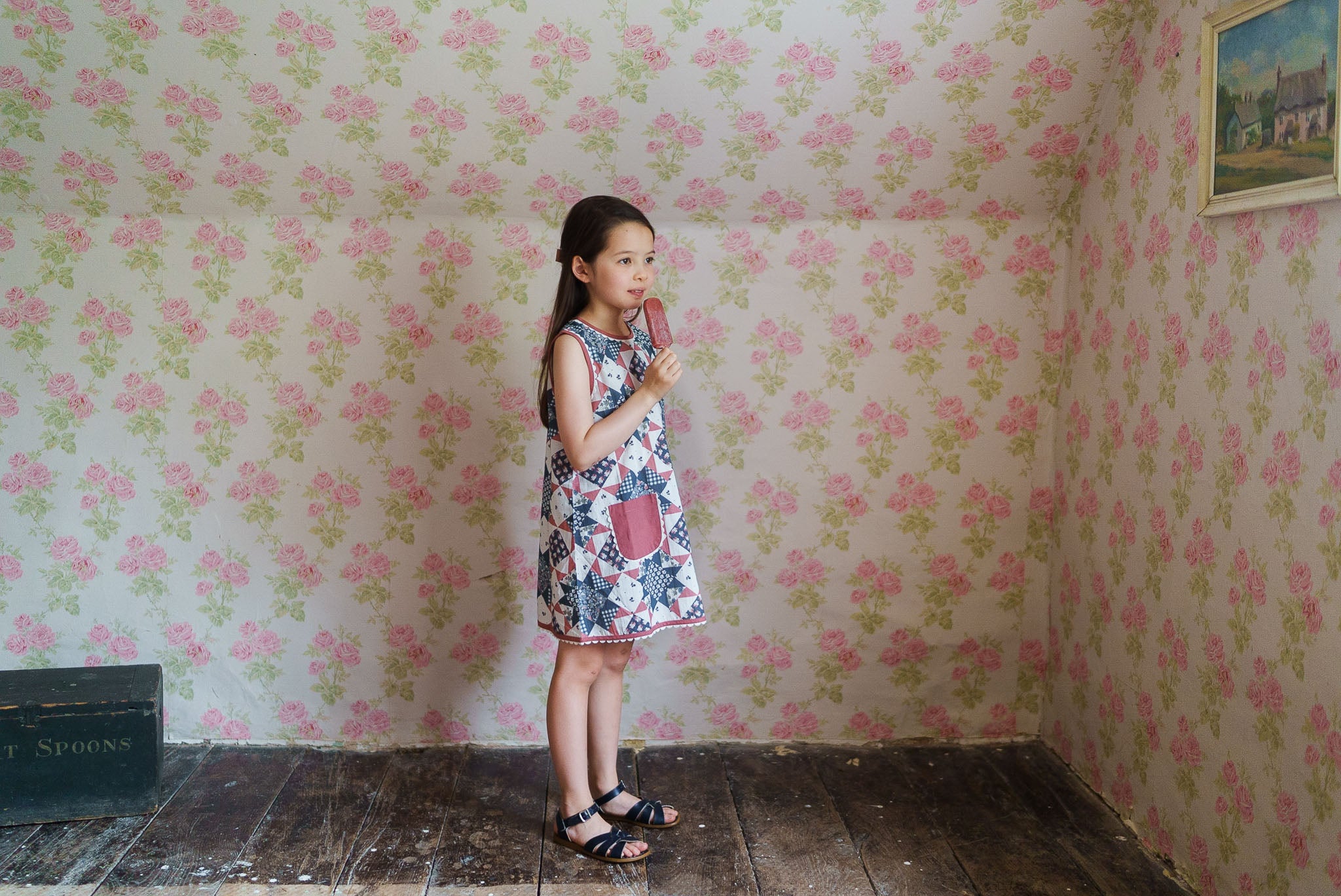 little cotton clothes  Hannah DressPatchwork Floral