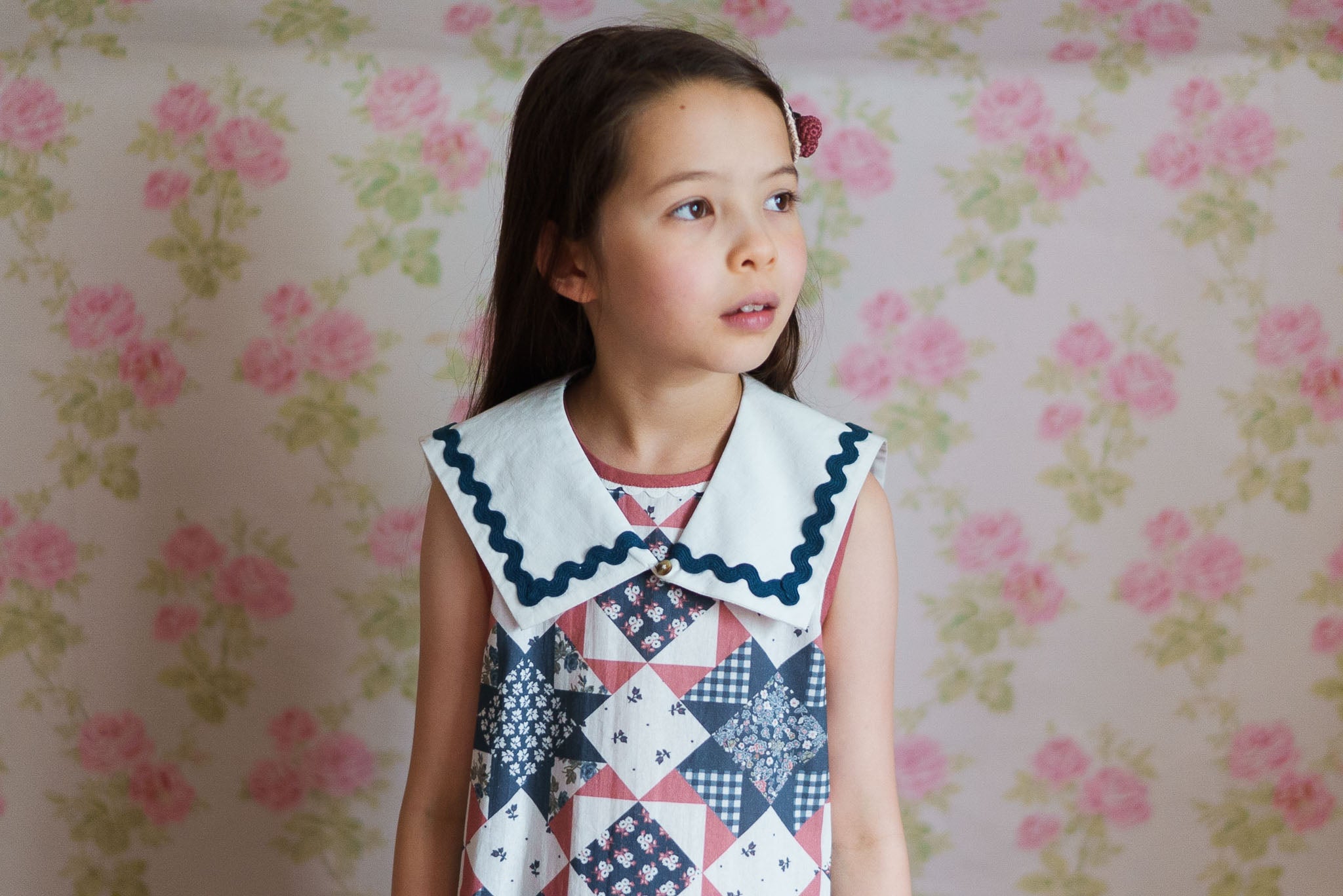 little cotton clothes  Hannah DressPatchwork Floral