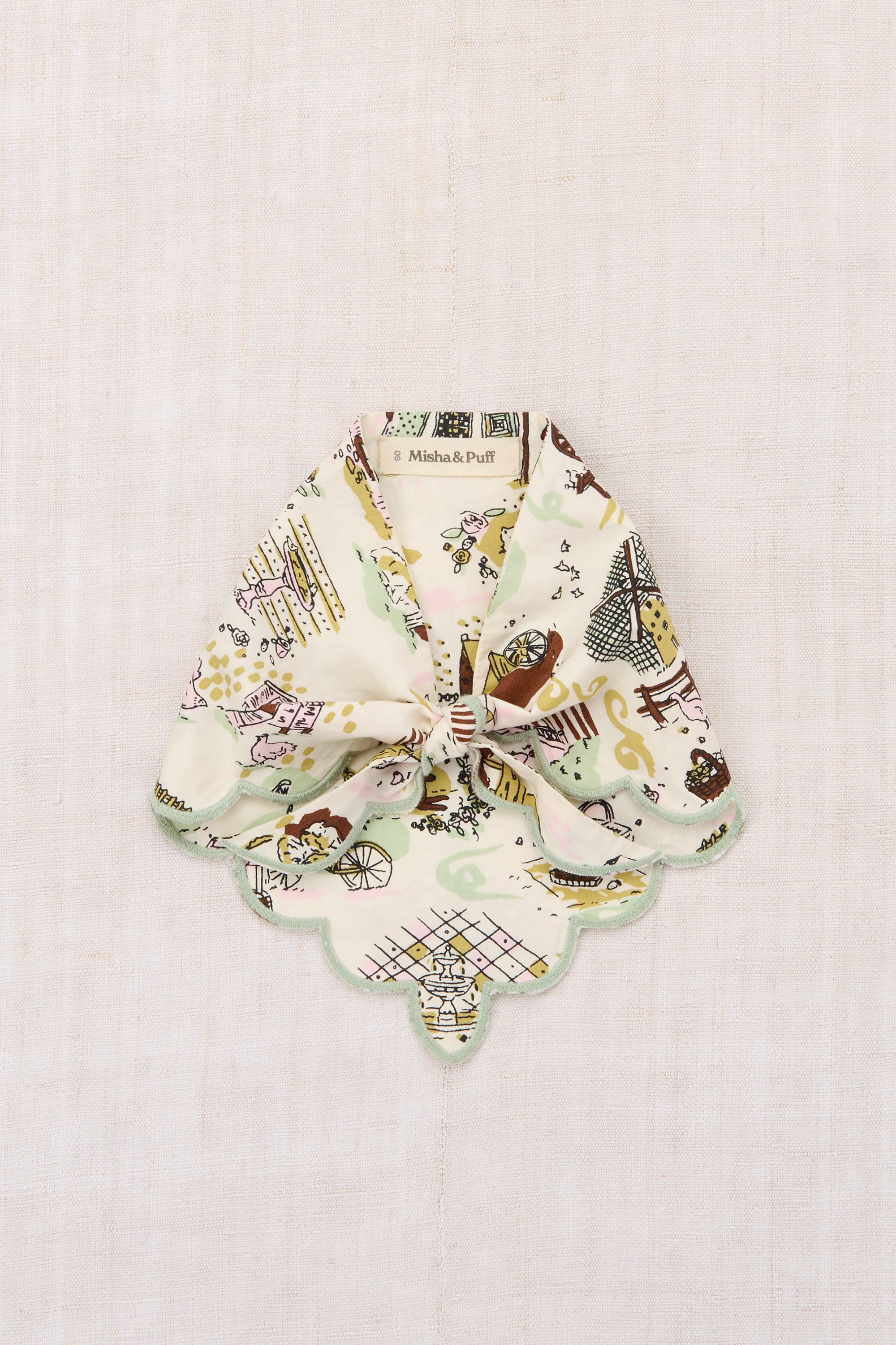Misha & Puff SCALLOP SCARF MARZIPAN STORYLAND 26ss Drop2