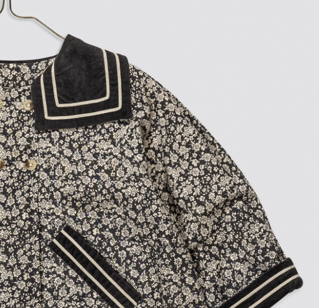 little cotton clothes  Sophie Coat Barley Floral