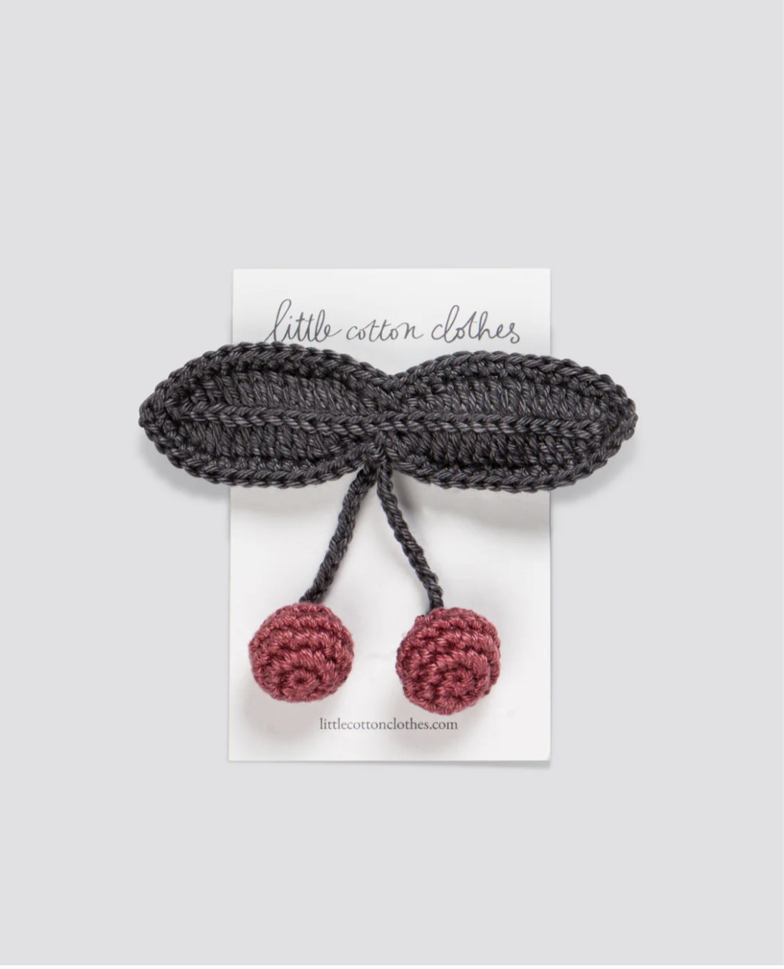 little cotton clothes  Crochet Hair Clip Cherries