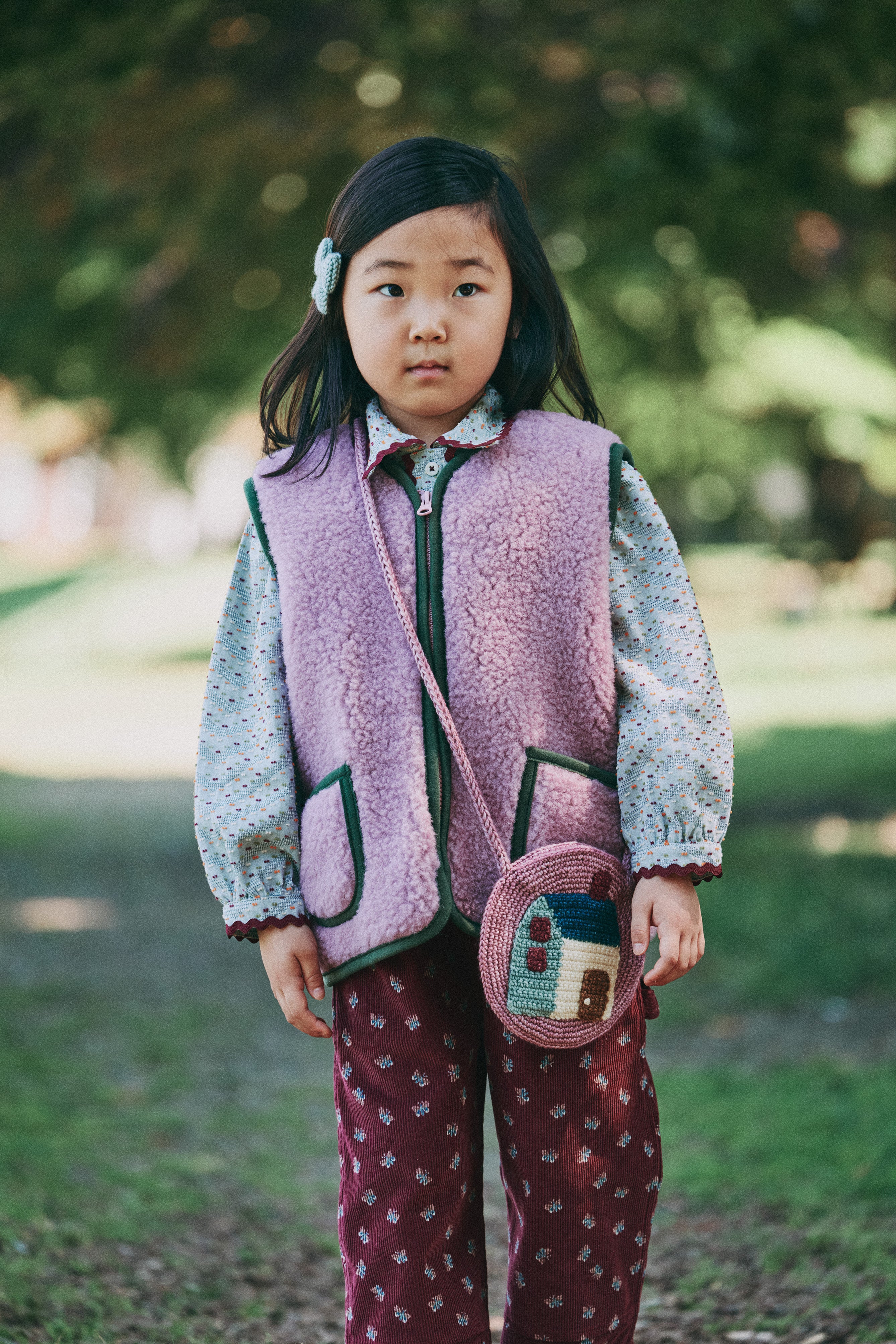 Misha & Puff PEPITKO VEST VENETIAN PINK   26FA Drop2