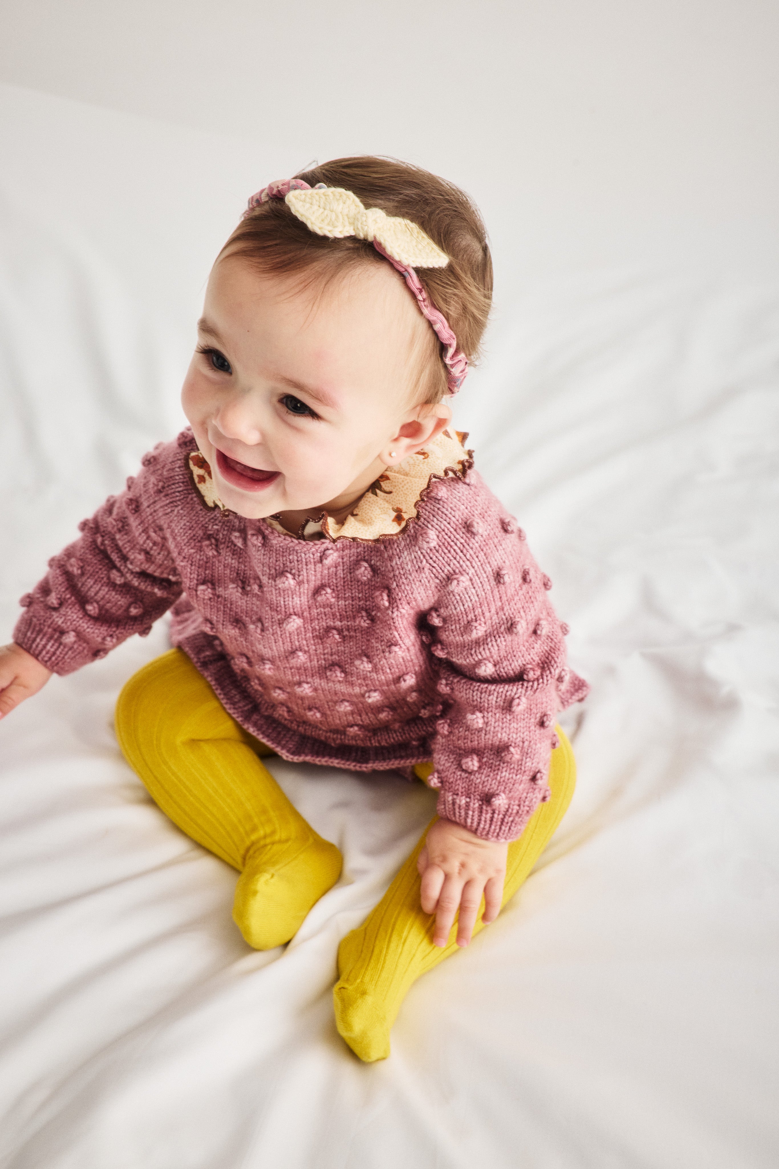 Misha & Puff BABY PATTIE ONESIE (STRING/ANTIQUE ROSE Holyoke Floral) 2