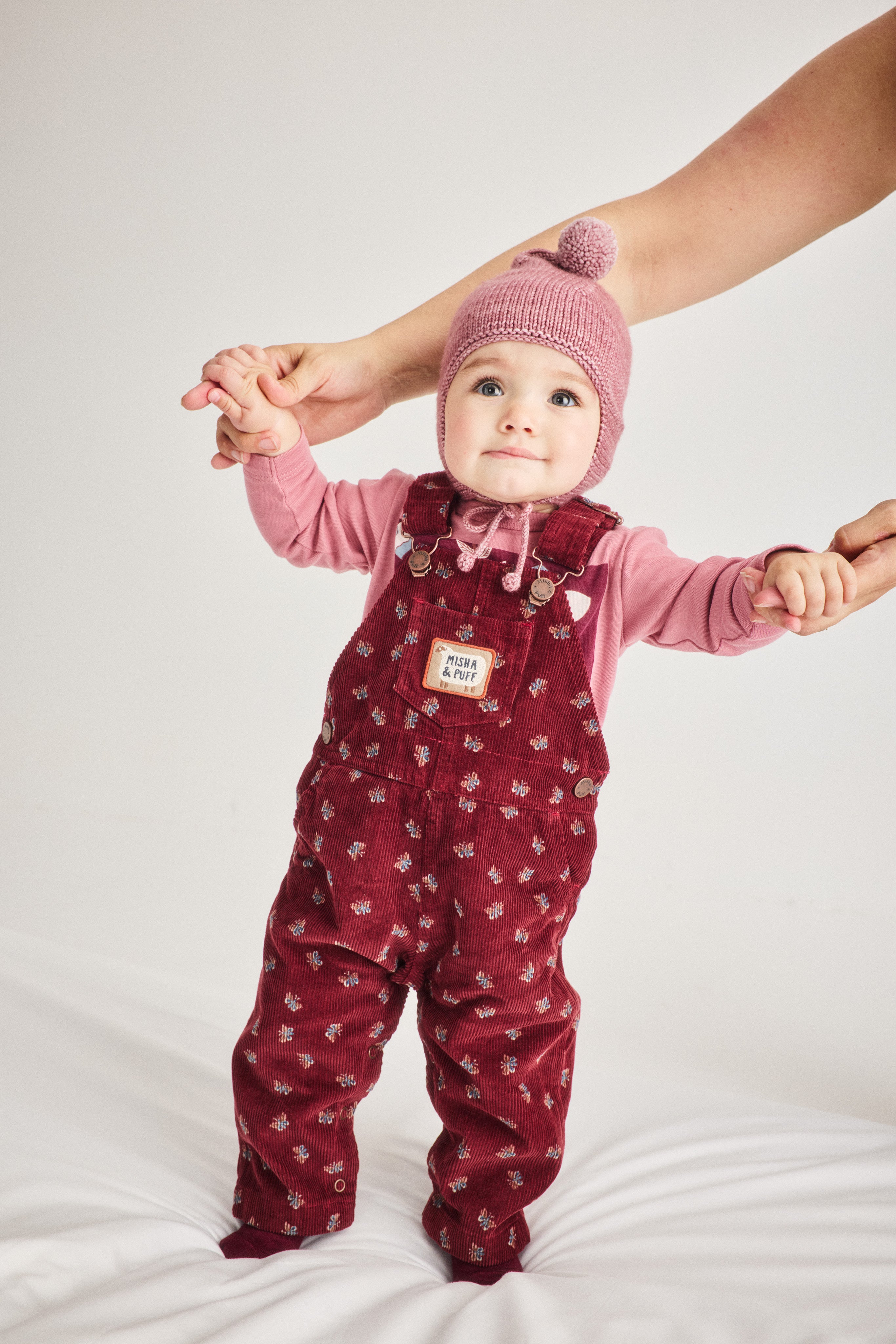 Misha & Puff POINTY PEAK HAT ANTIQUE ROSE  26FA Drop2