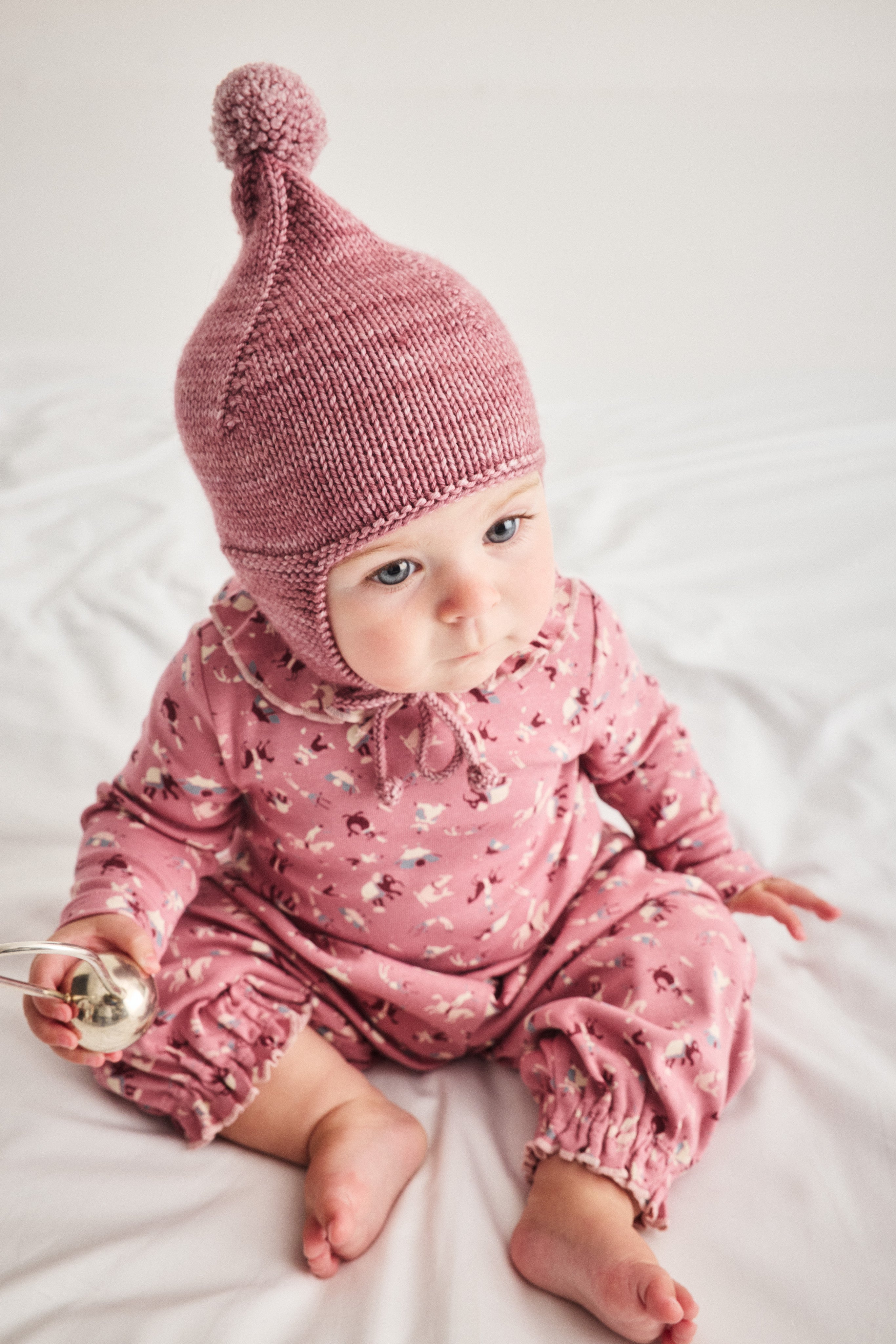 Misha & Puff   BABY POINTY PEAK HAT ONSEN  26FA Drop2