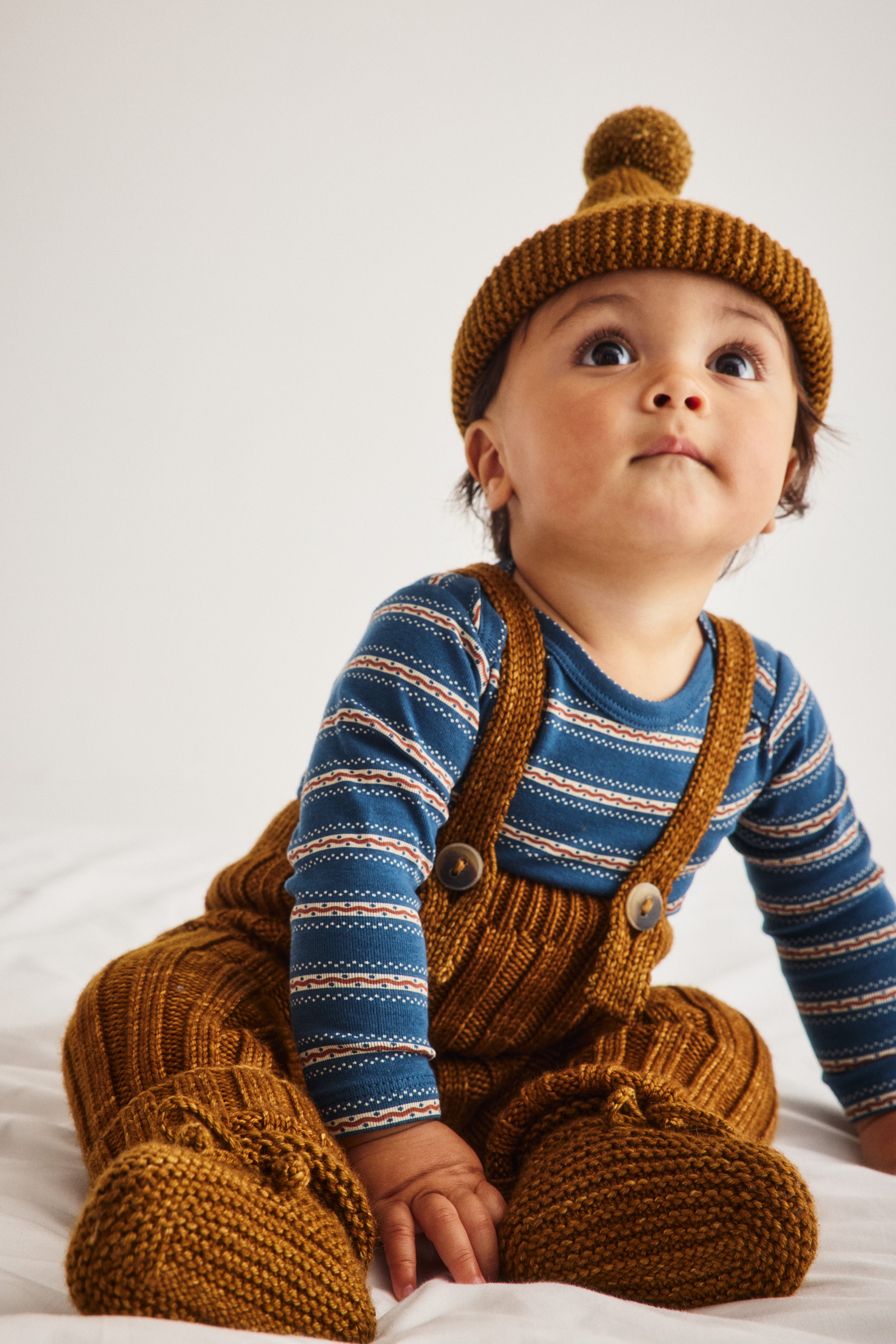 Misha & Puff　BABY RIB LONGIES (NUTMEG)　26aw Drop1