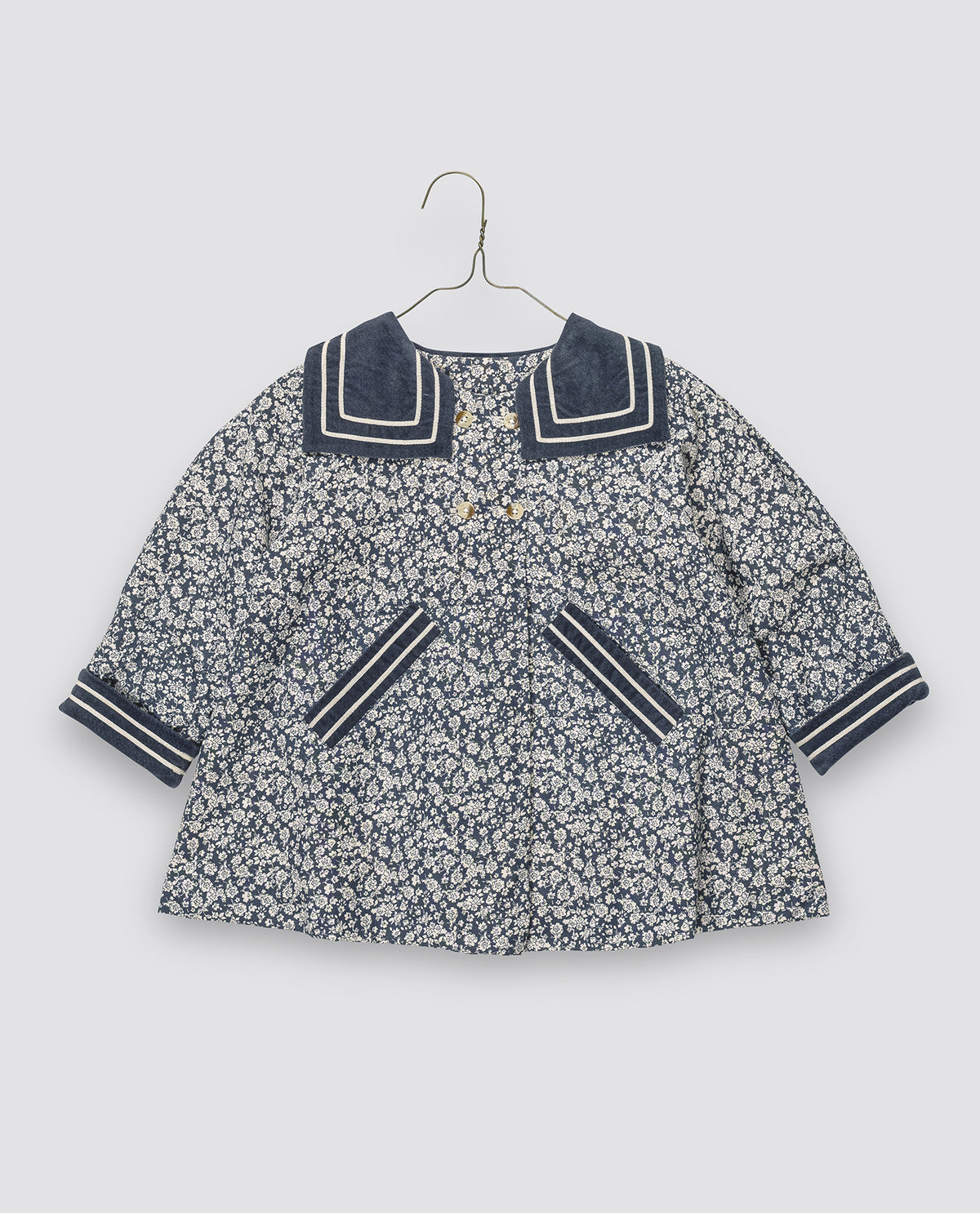 little cotton clothes  Sophie Coat Barley Floral