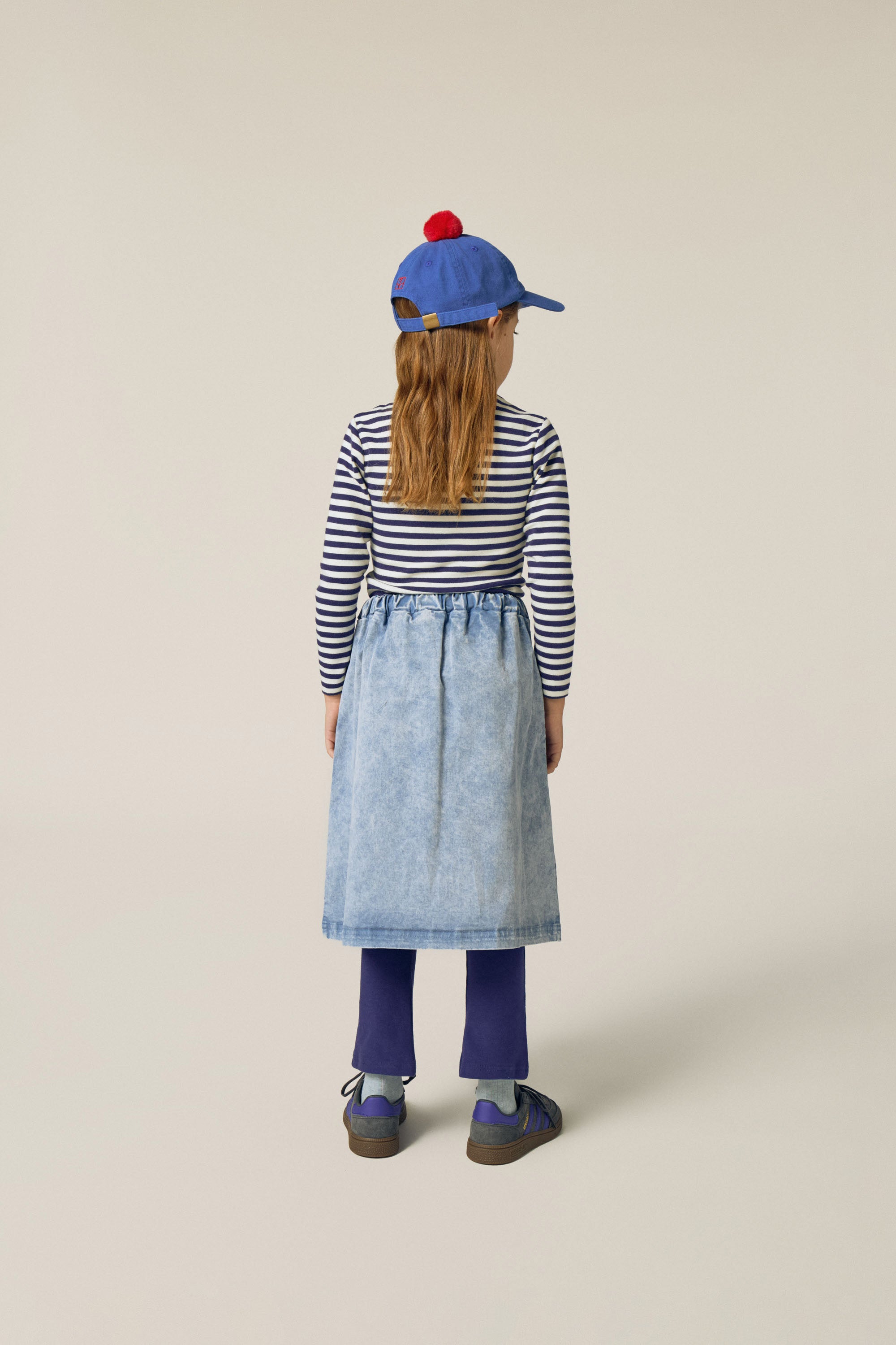 The Campamento  Blue Stripes Turtle Neck Tshirt