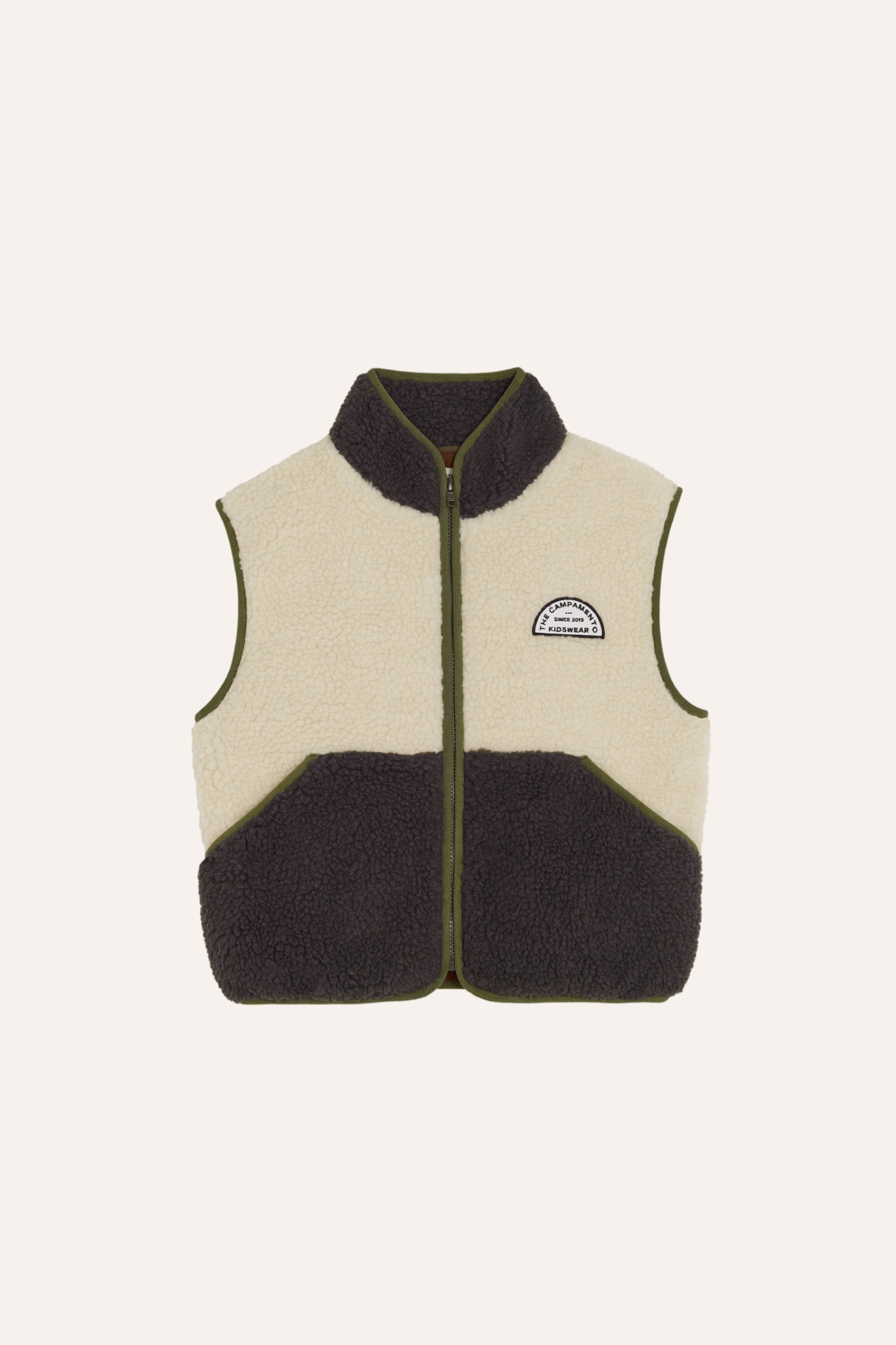 The Campamento   Ecru Teddy Vest