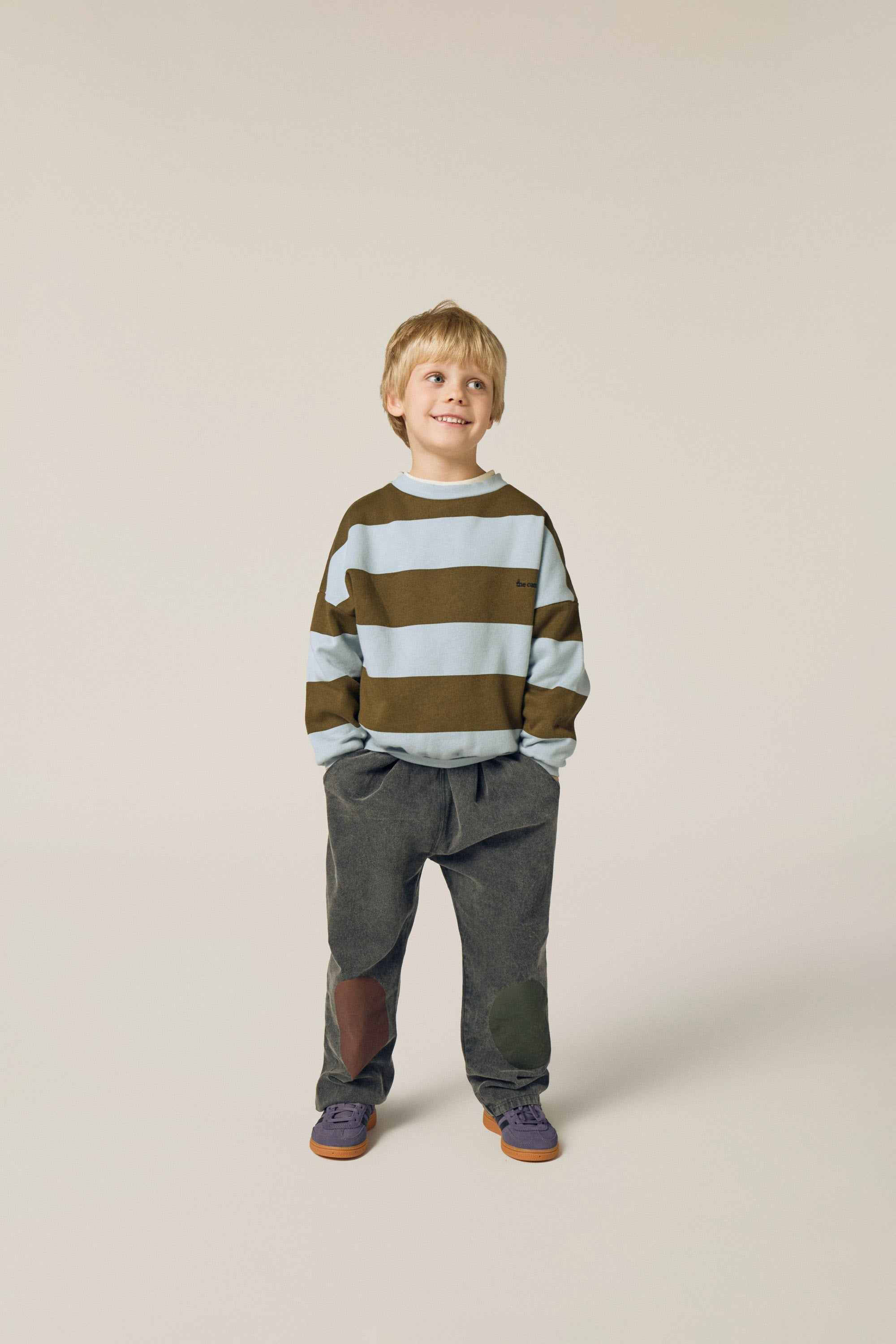 The Campamento   Green Stripes Sweatshirt