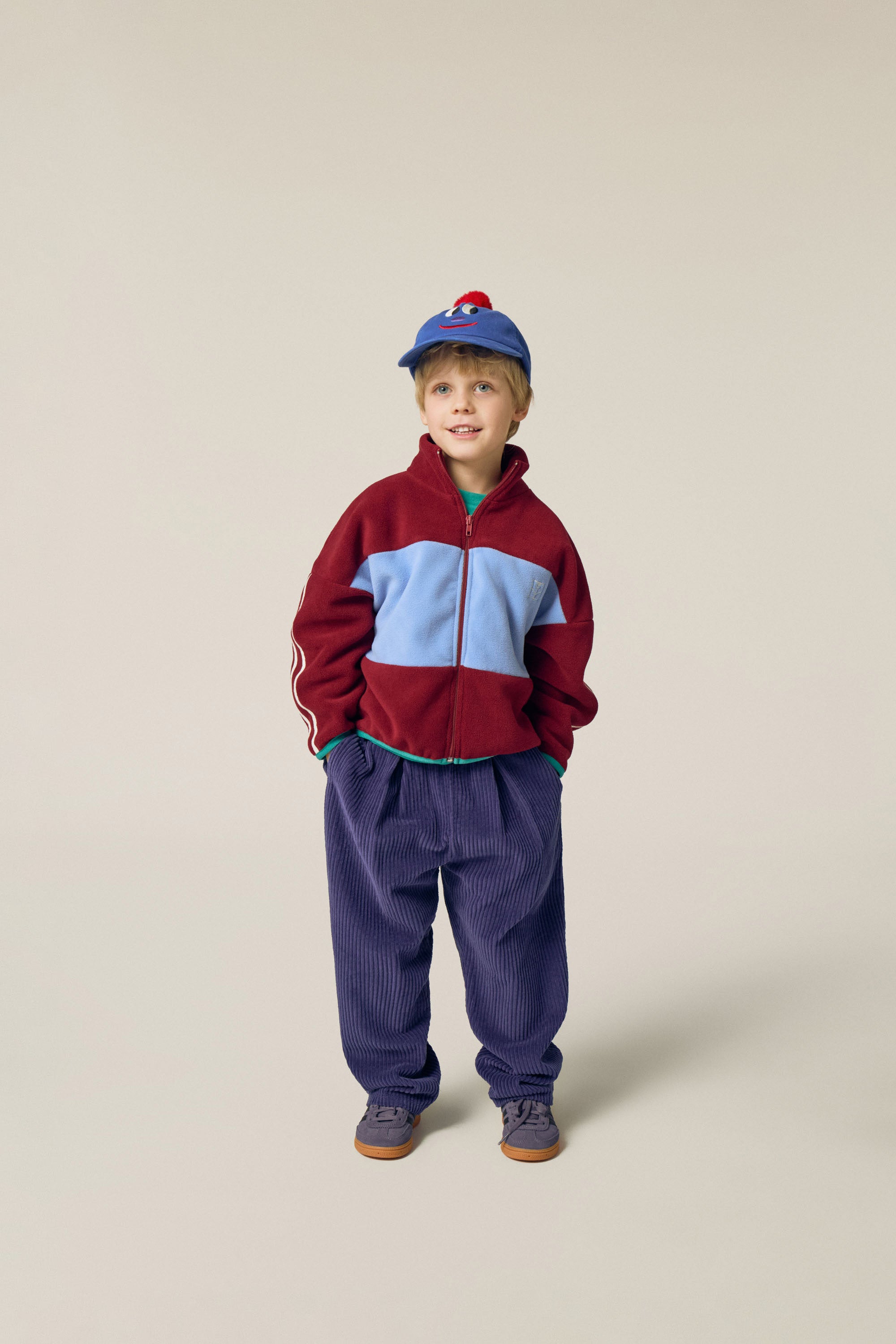The Campamento   Burgundy Polar Sweatshirt