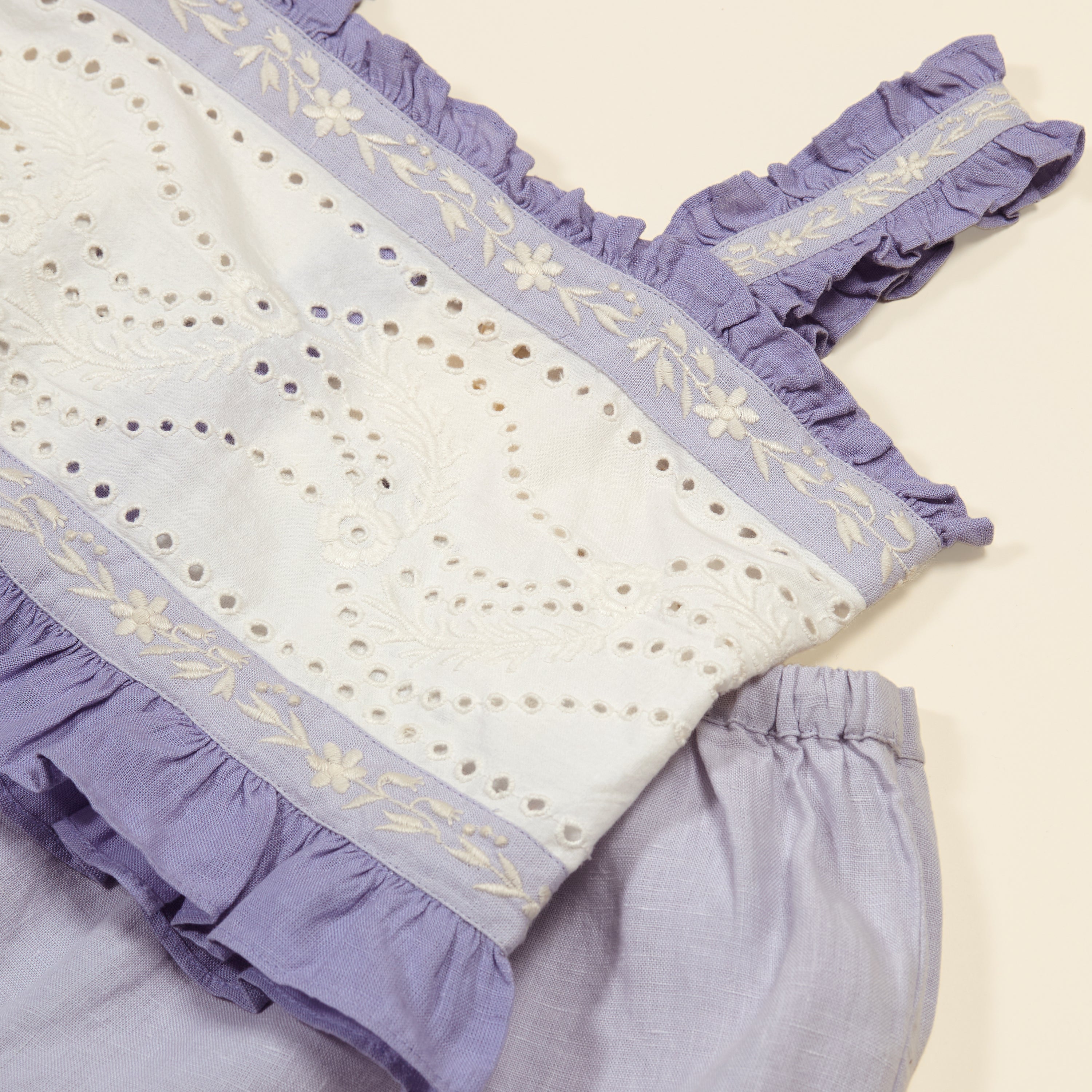 APOLINA THEODORA SHORT SET BLUE-LILAC/LILAC-GREY