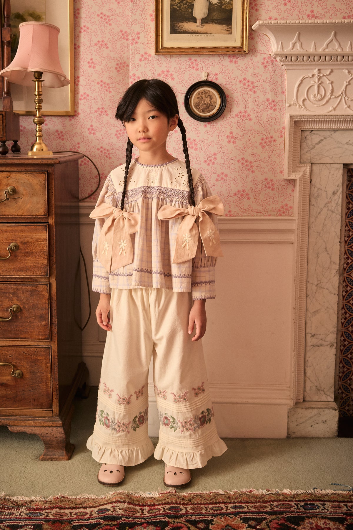 APOLINA  WINONA TROUSER - MILK-CREAM
