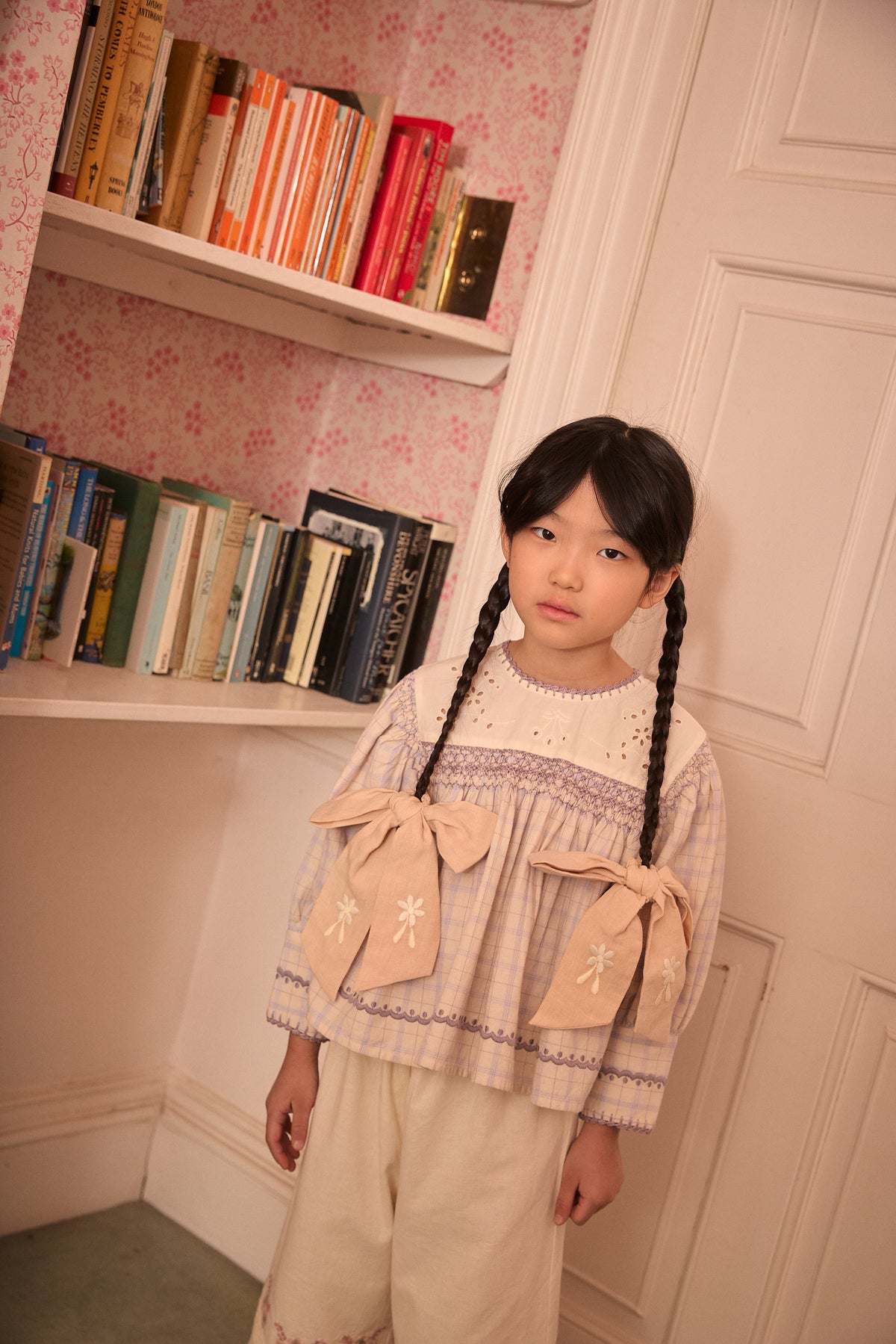 APOLINA  WINONA TROUSER - MILK-CREAM