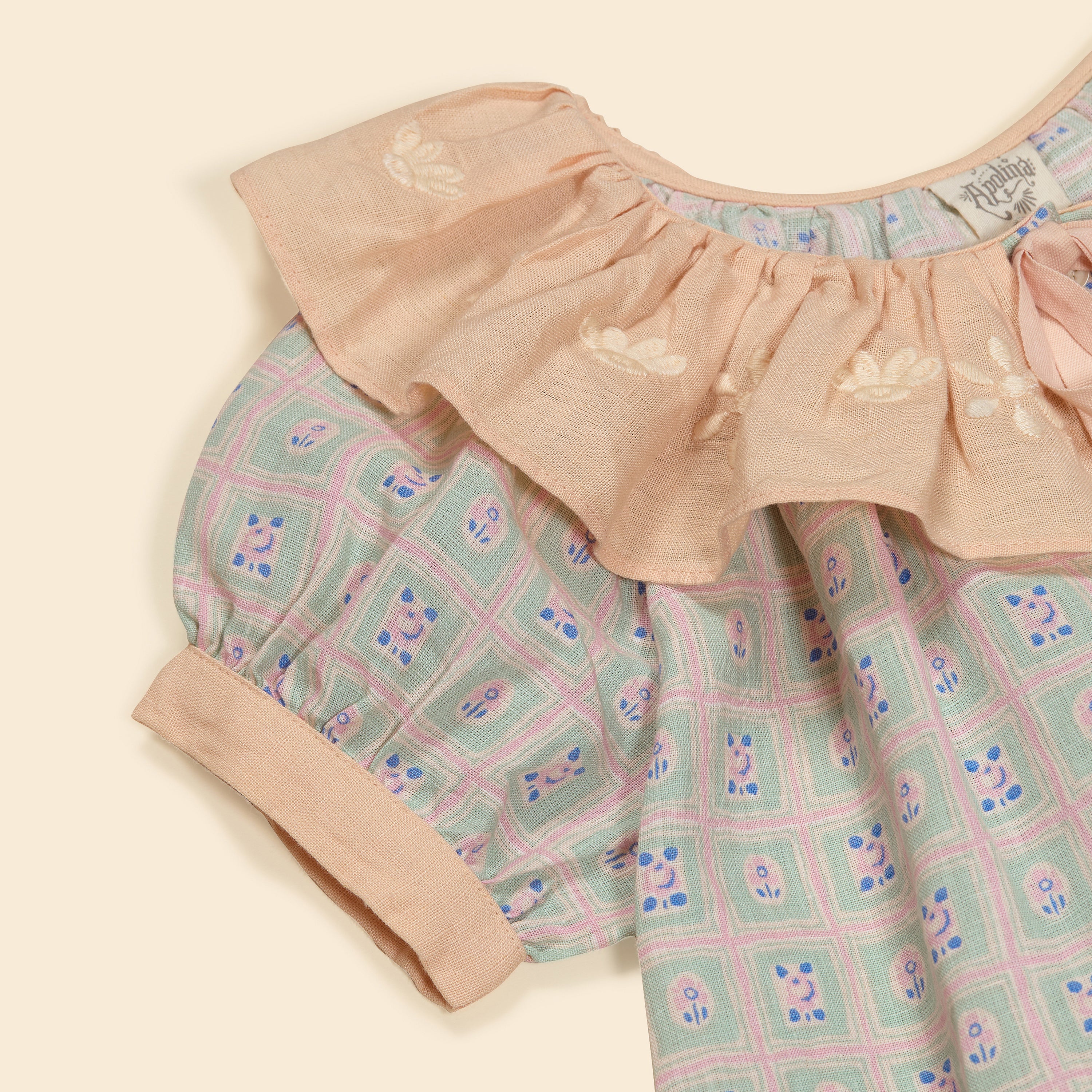 APOLINA ZABINA BLOUSE - ROSEPANEL MINT
