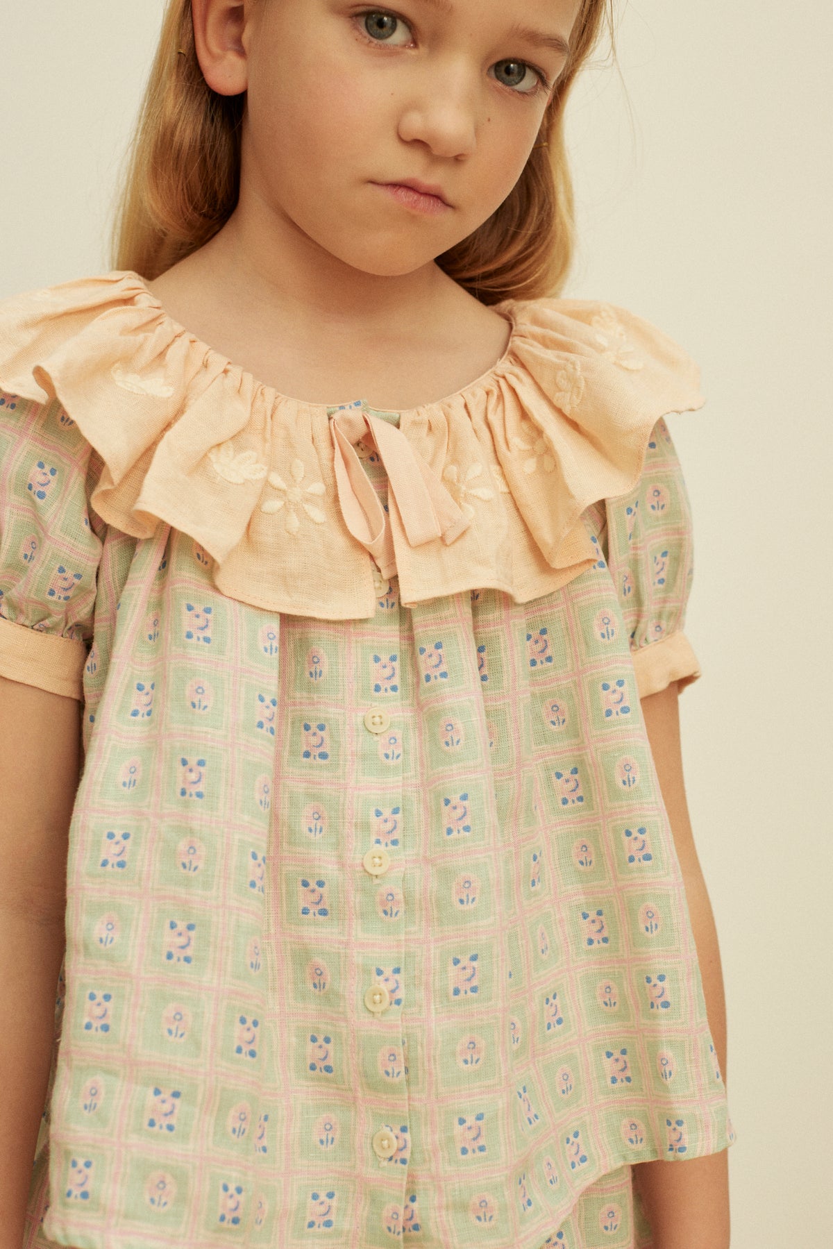 APOLINA ZABINA BLOUSE - ROSEPANEL MINT