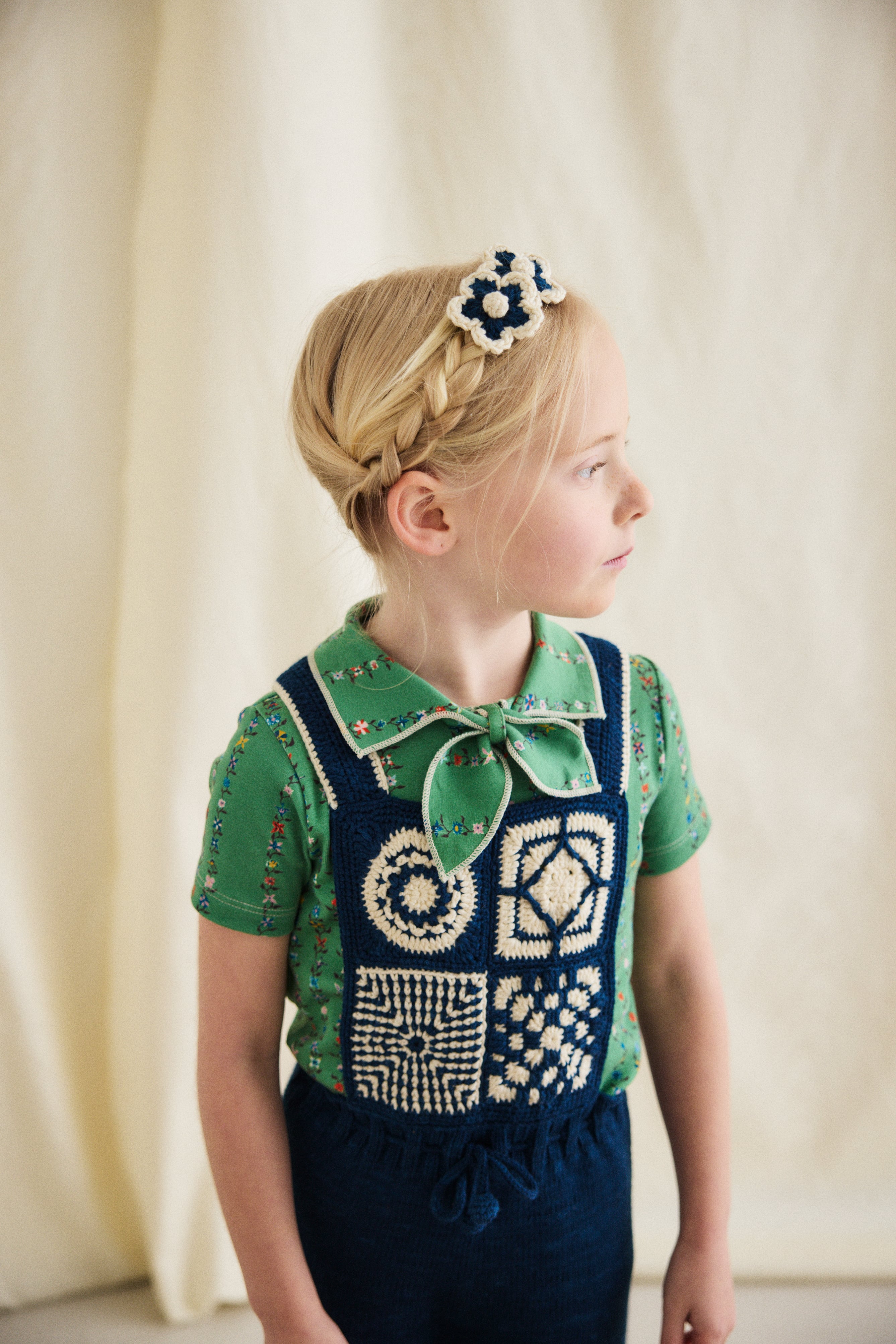 Misha & Puff Medium Flower Clip Set/ Celestial