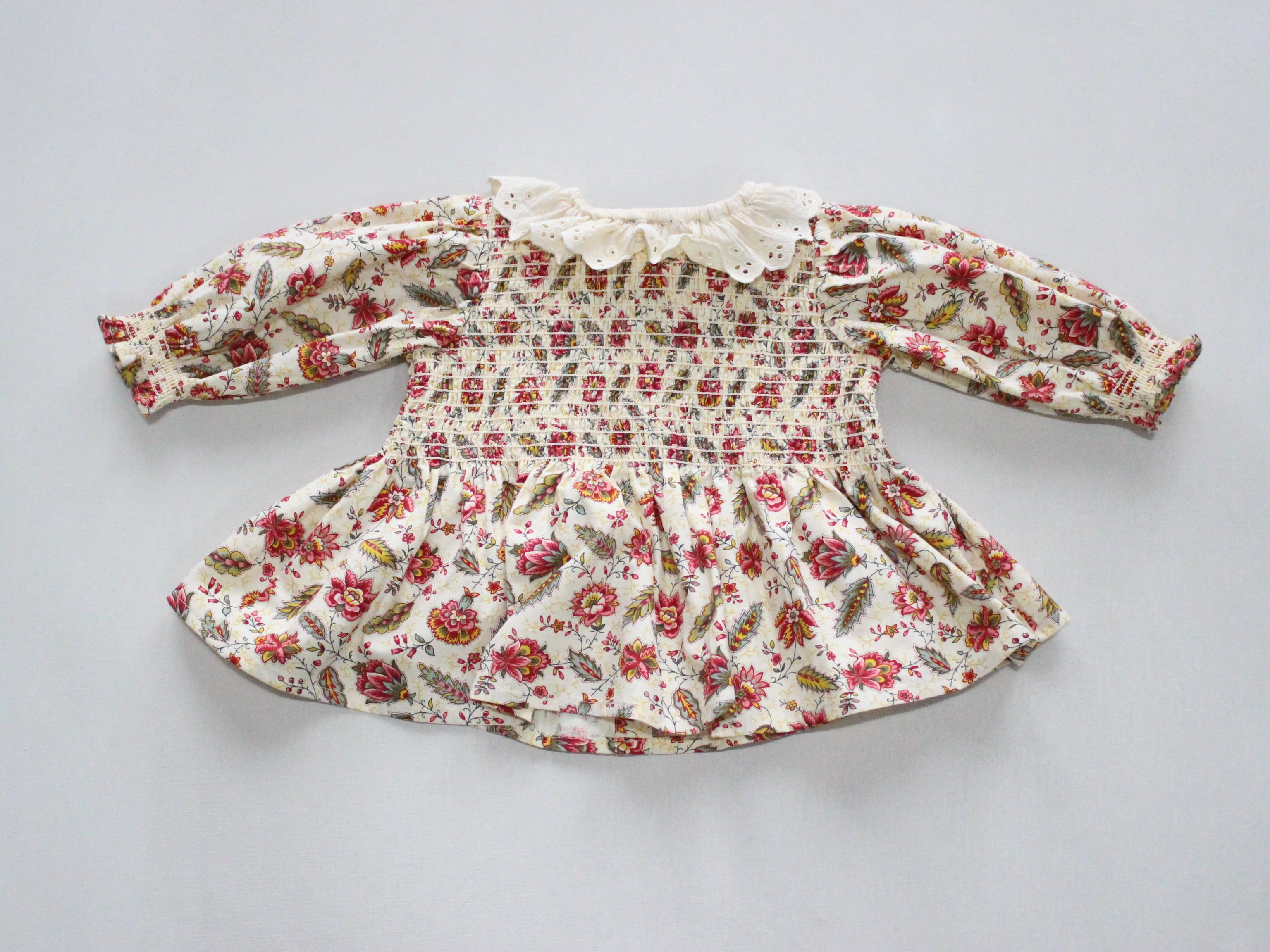 BONJOUR DIARY  Baby set with reversible bloomer Aline print 6m-2y　
