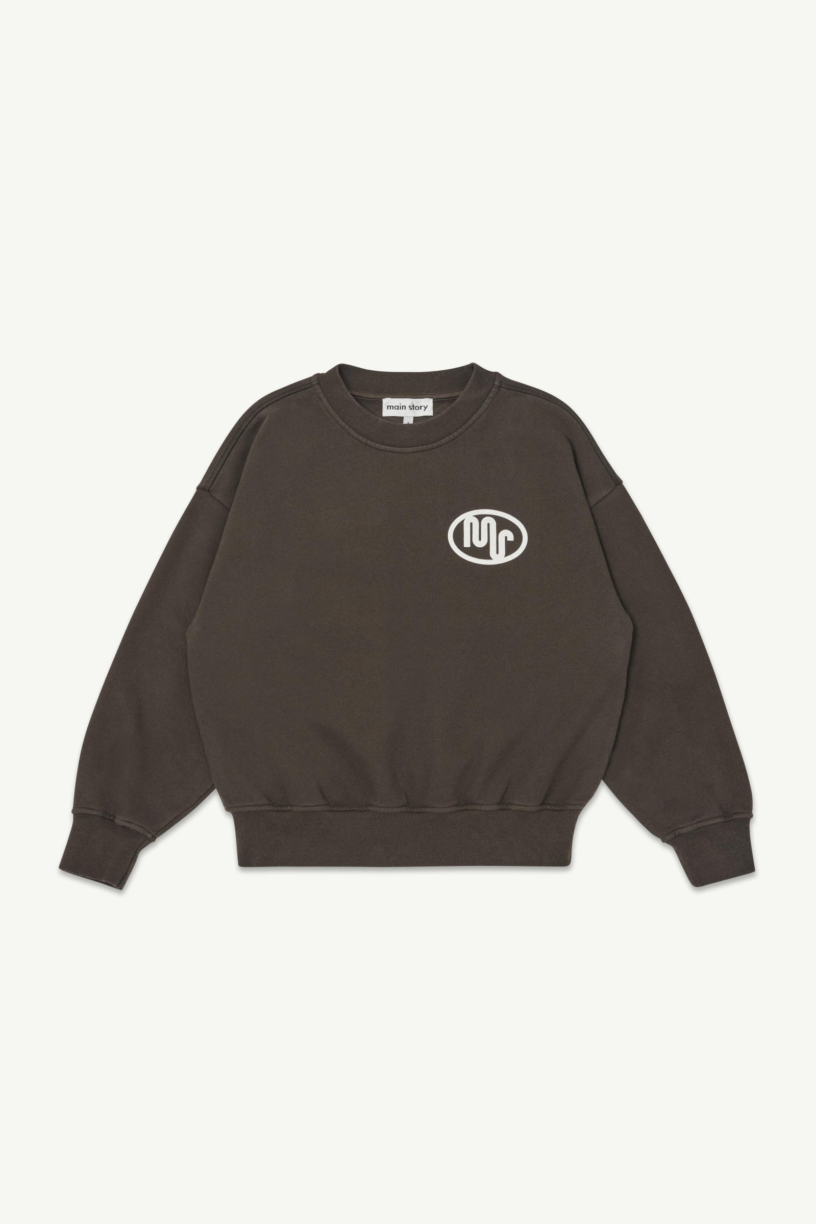 main story  Bubble Sweatshirt  Chocolate Brown