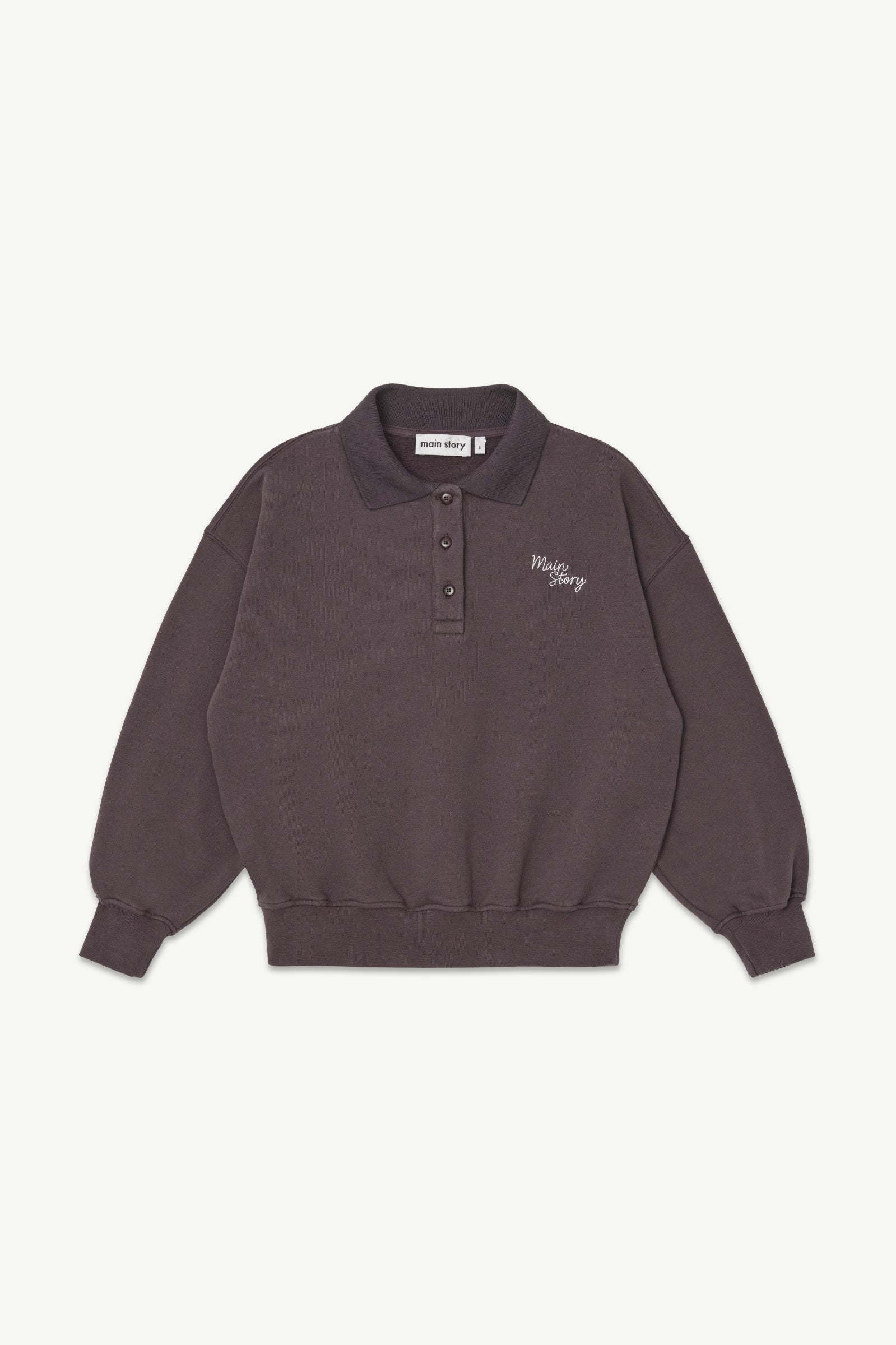 main story  Polo Sweatshirt  Dark Cherry
