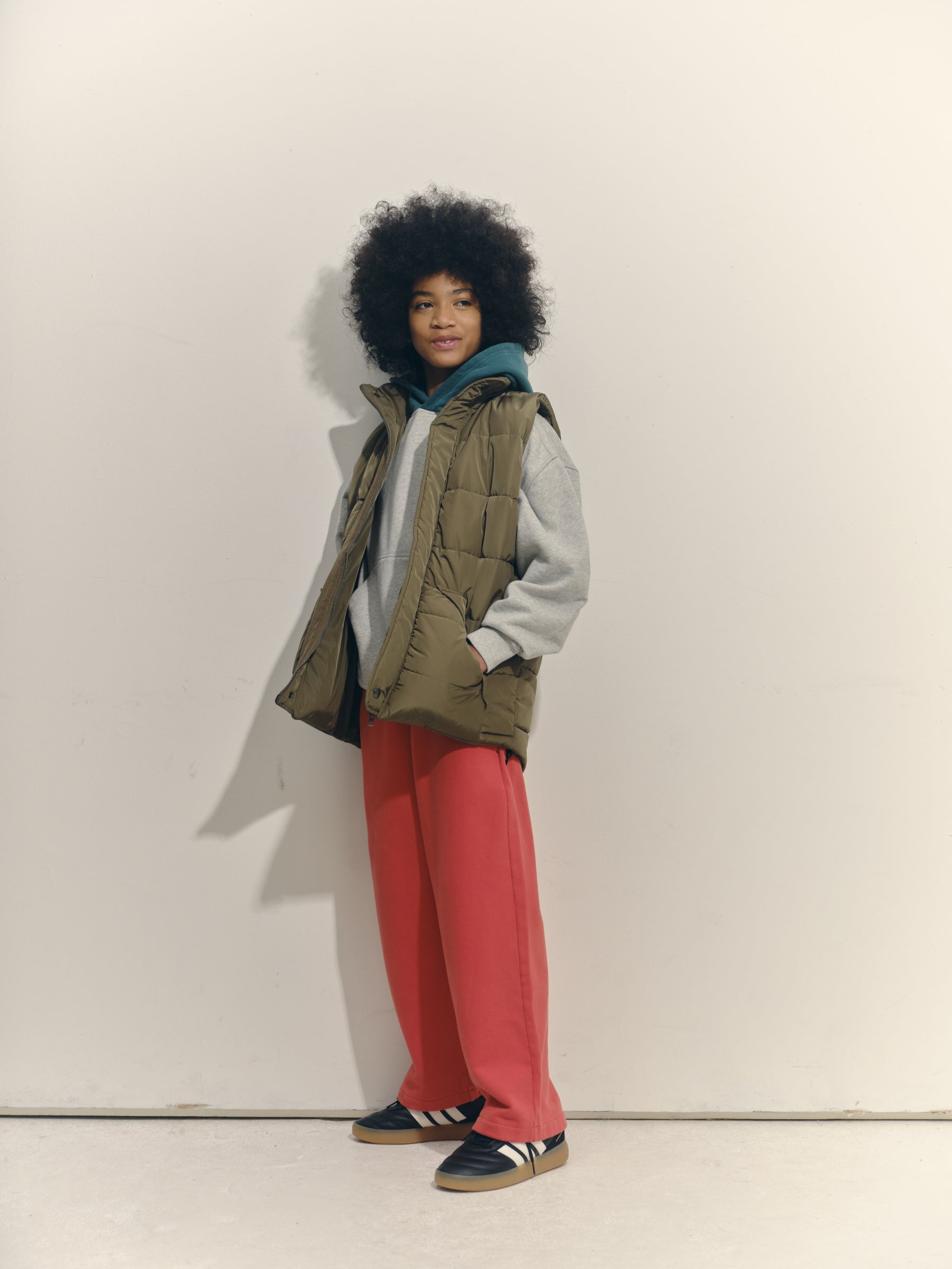 main story  Hooded Sweatshirt  Light Grey Melange