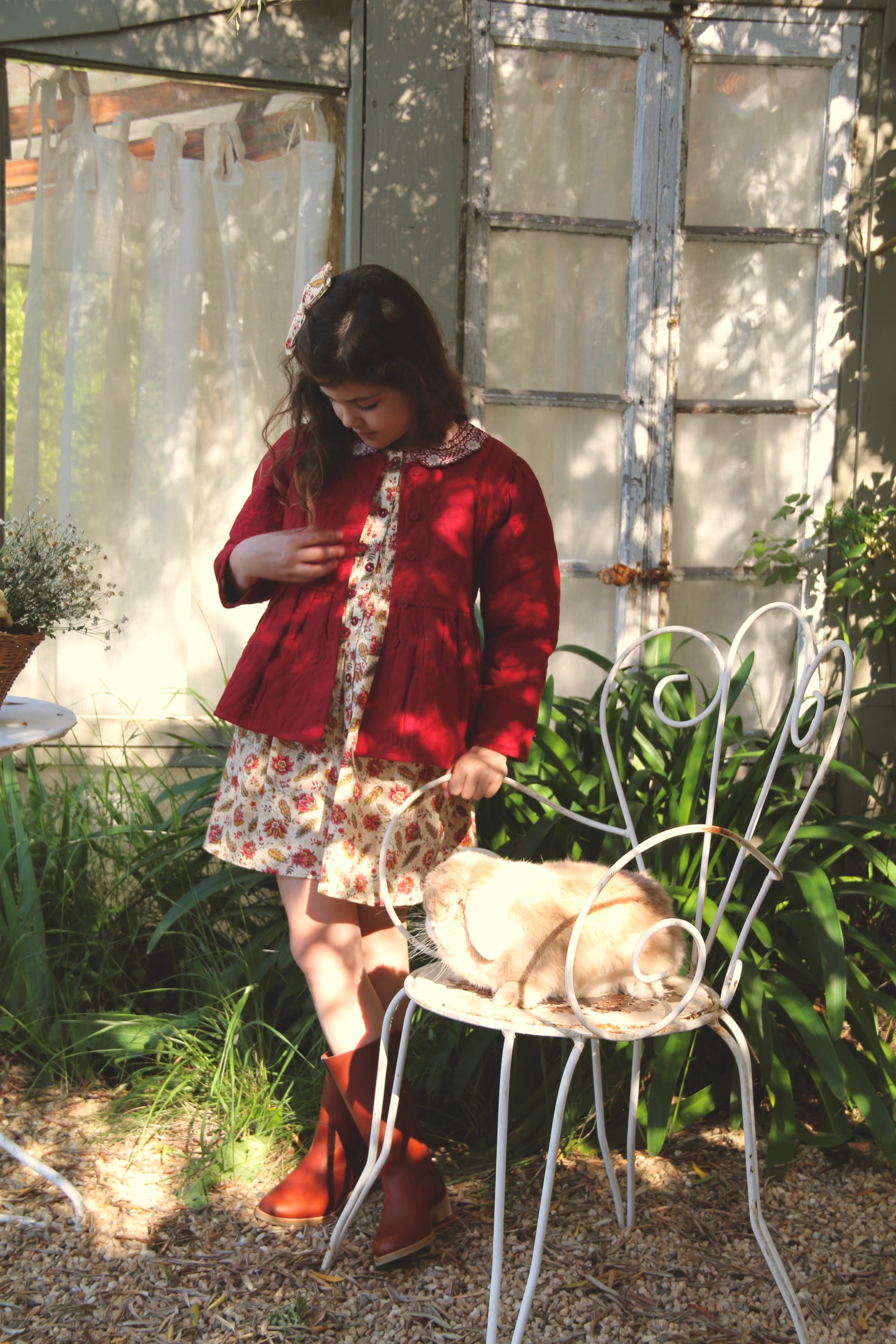 BONJOUR DIARY  Quilted jacket Aline print