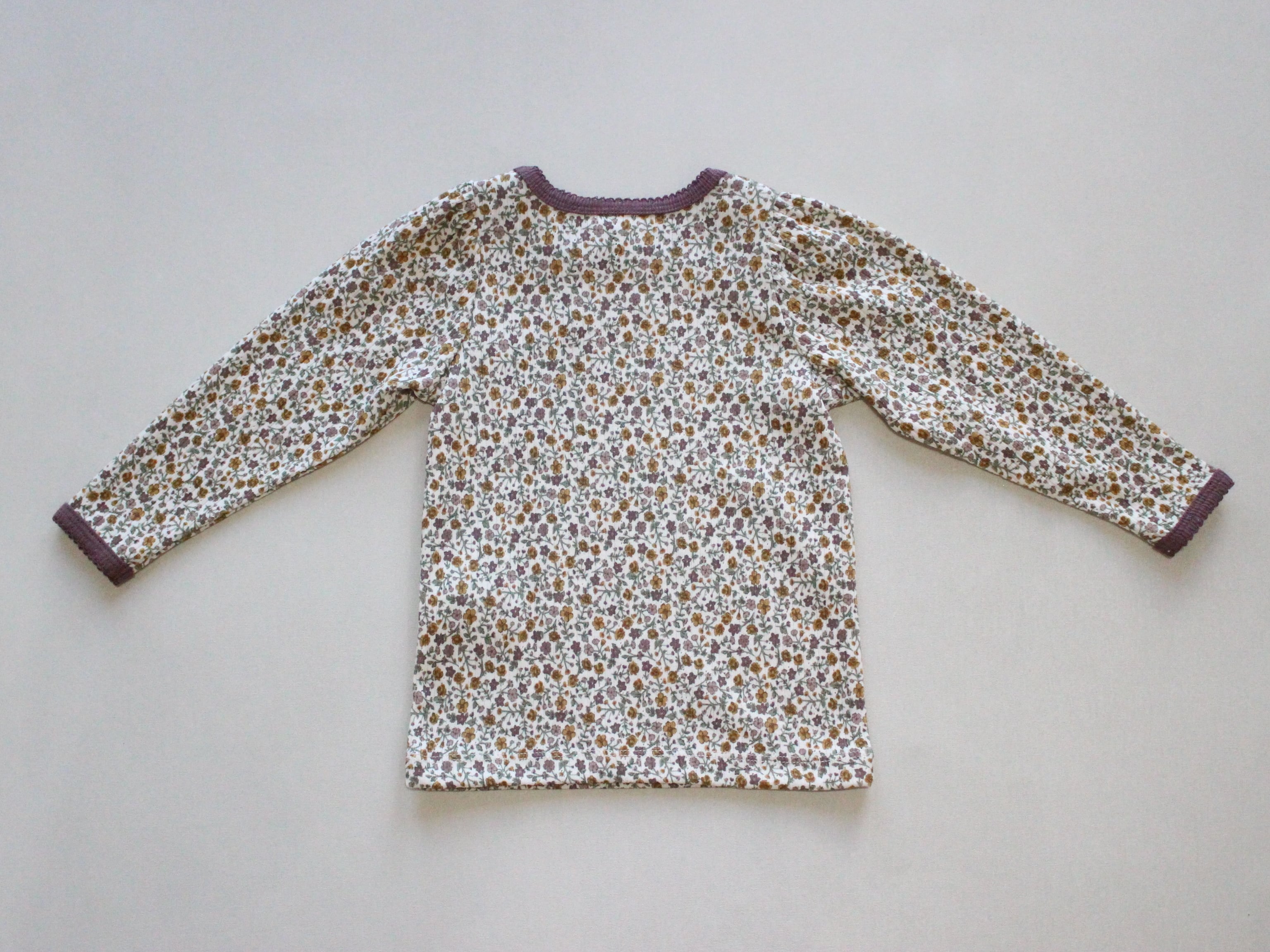 little cotton clothes Organic Pointelle T-shirt Praire Floral