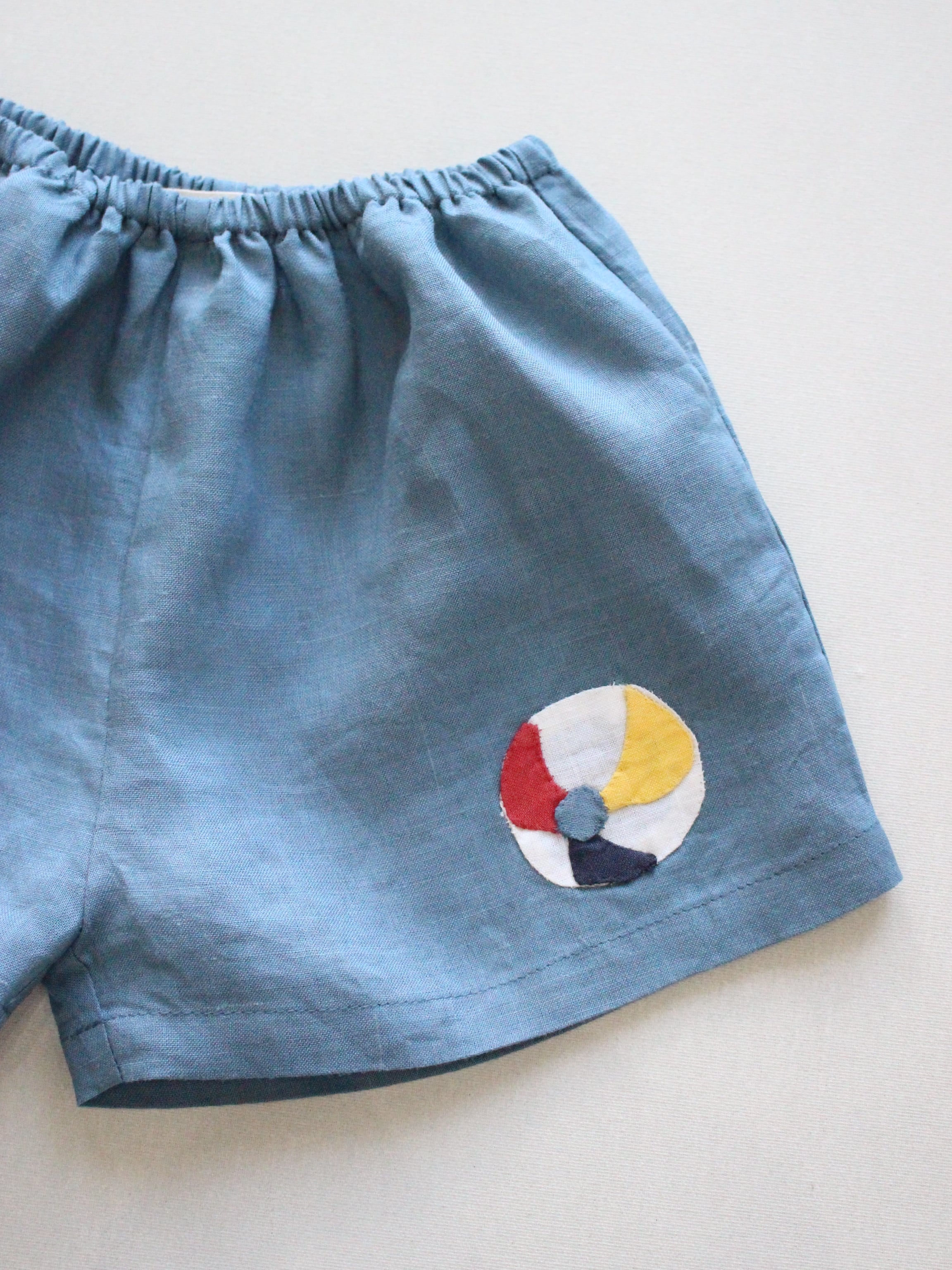 Misha & Puff Seaside Short Blueslate Baby