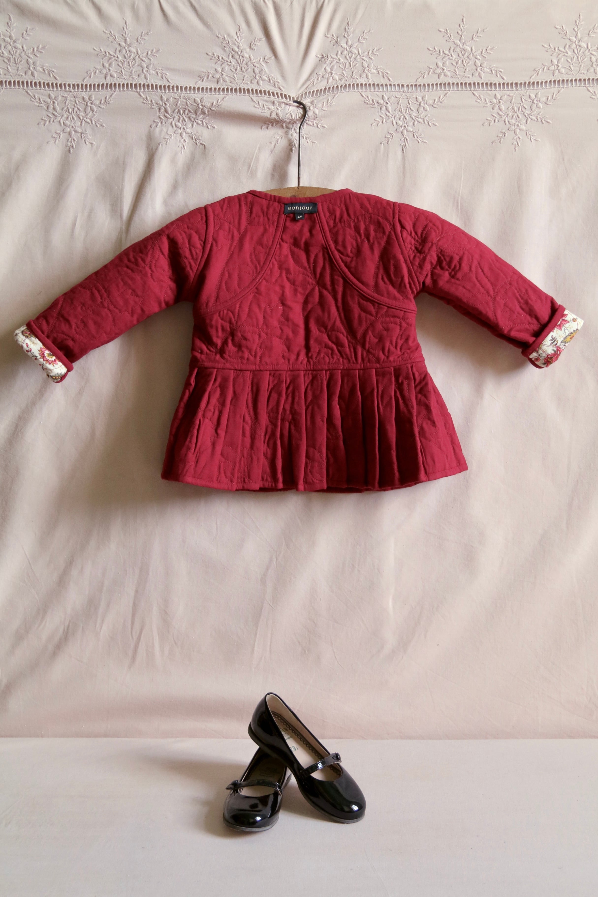 BONJOUR DIARY Quilted jacket Aline print