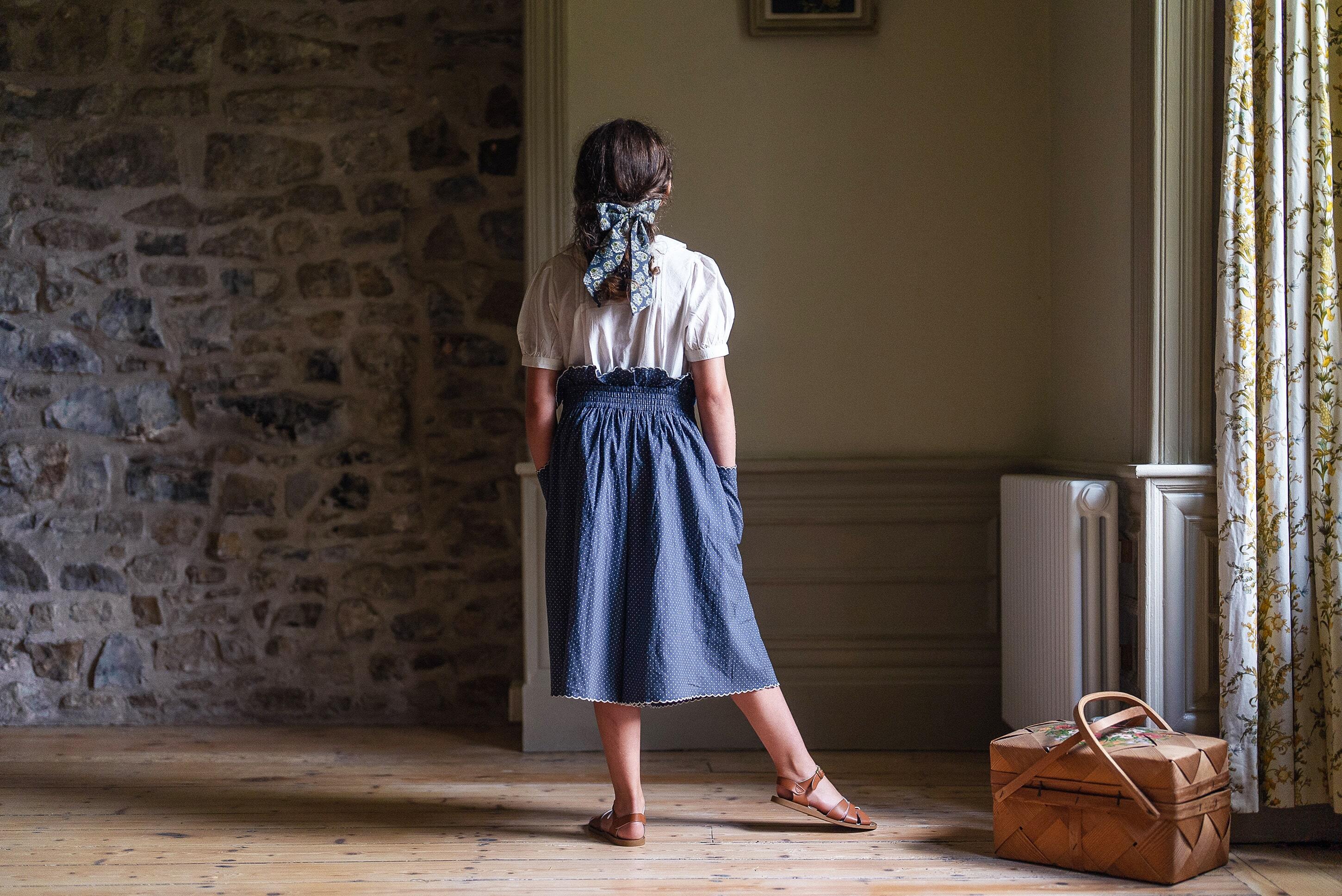little cotton clothes Ruth Culottes Dainty Dot