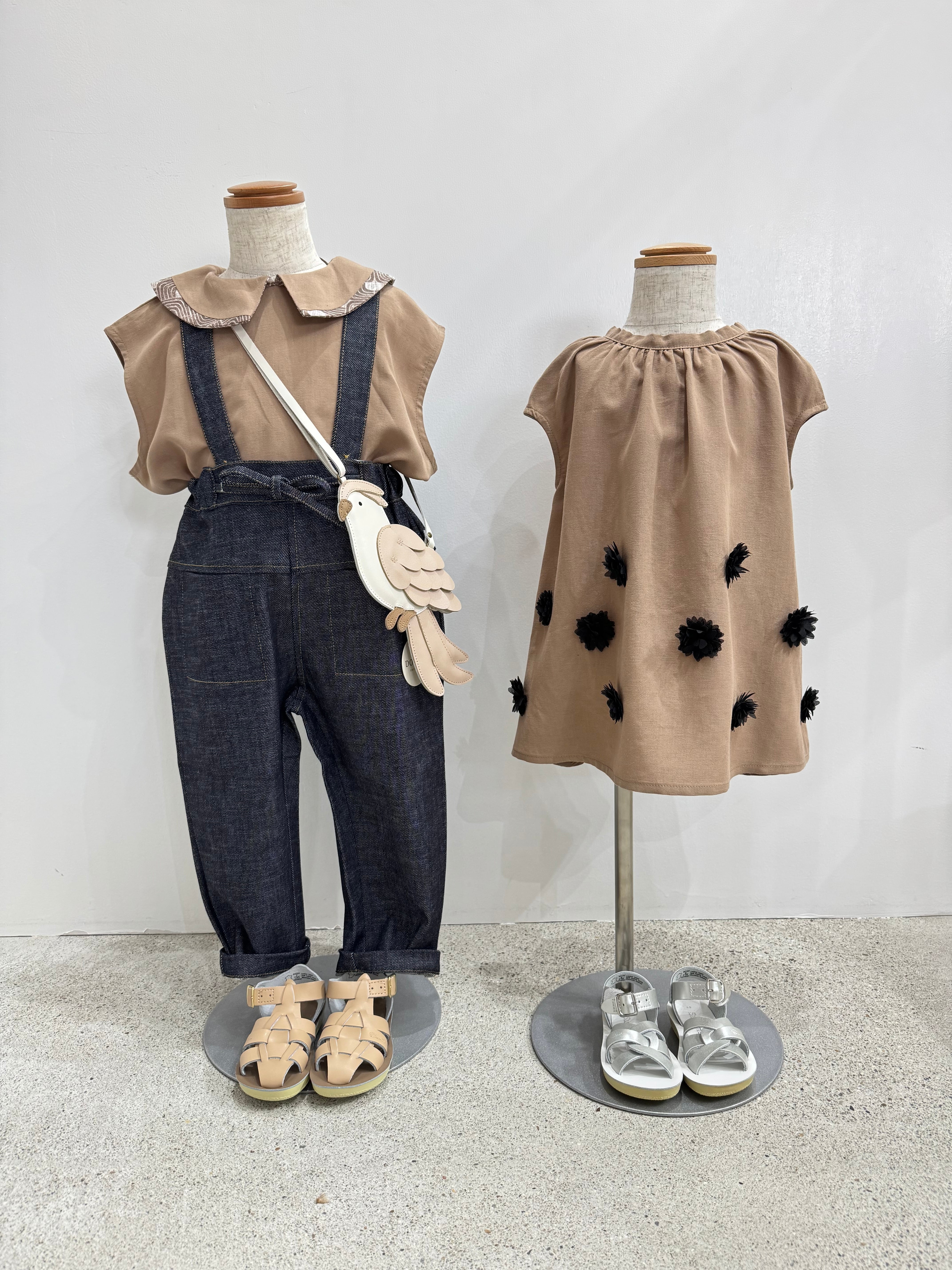 HELLO LUPO FIORI DRESS - NOCCIOLA