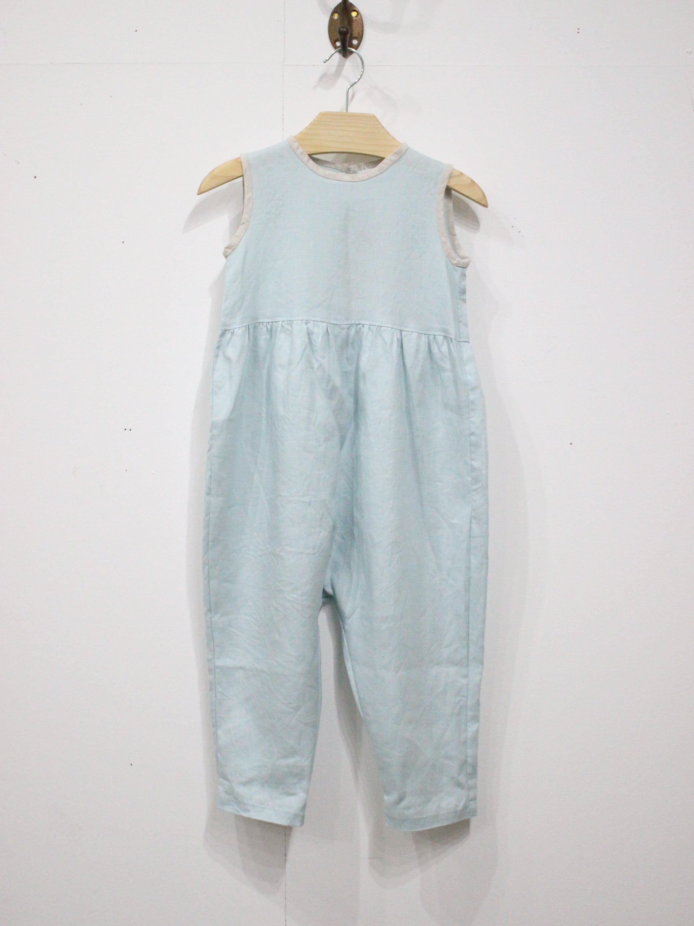 tiny tiny C Piping Jump suit クリームソーダ